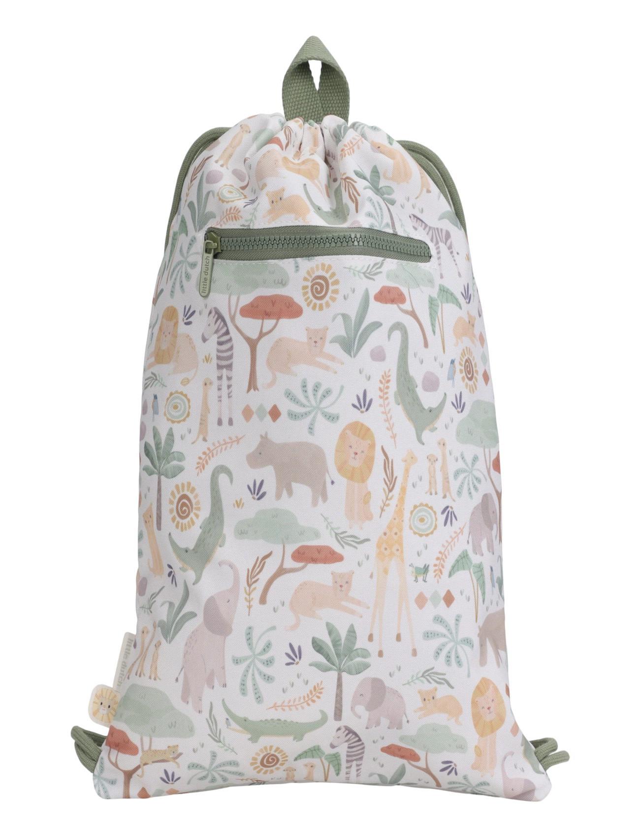 Little Dutch - Little Dutch - Gym bag - Safari Friends - sportväskor - green - 2