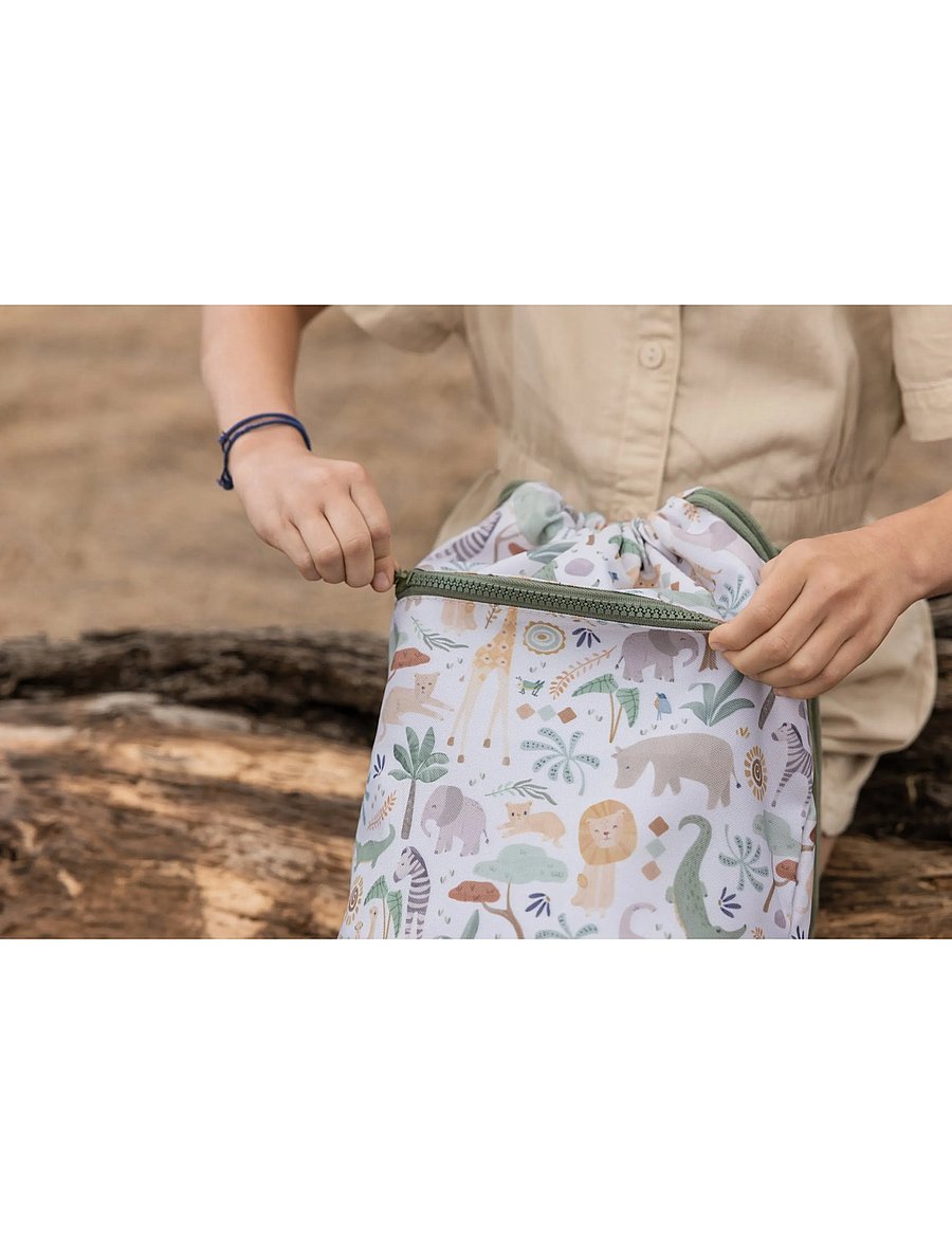 Little Dutch - Little Dutch - Gym bag - Safari Friends - sportväskor - green - 5
