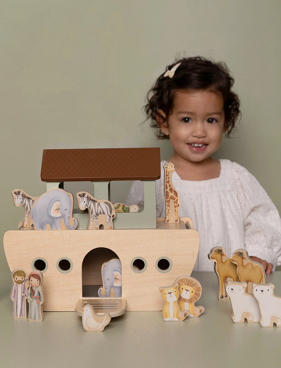 Little Dutch - Little Dutch - Noah's Ark - træfigurer - multi - 0