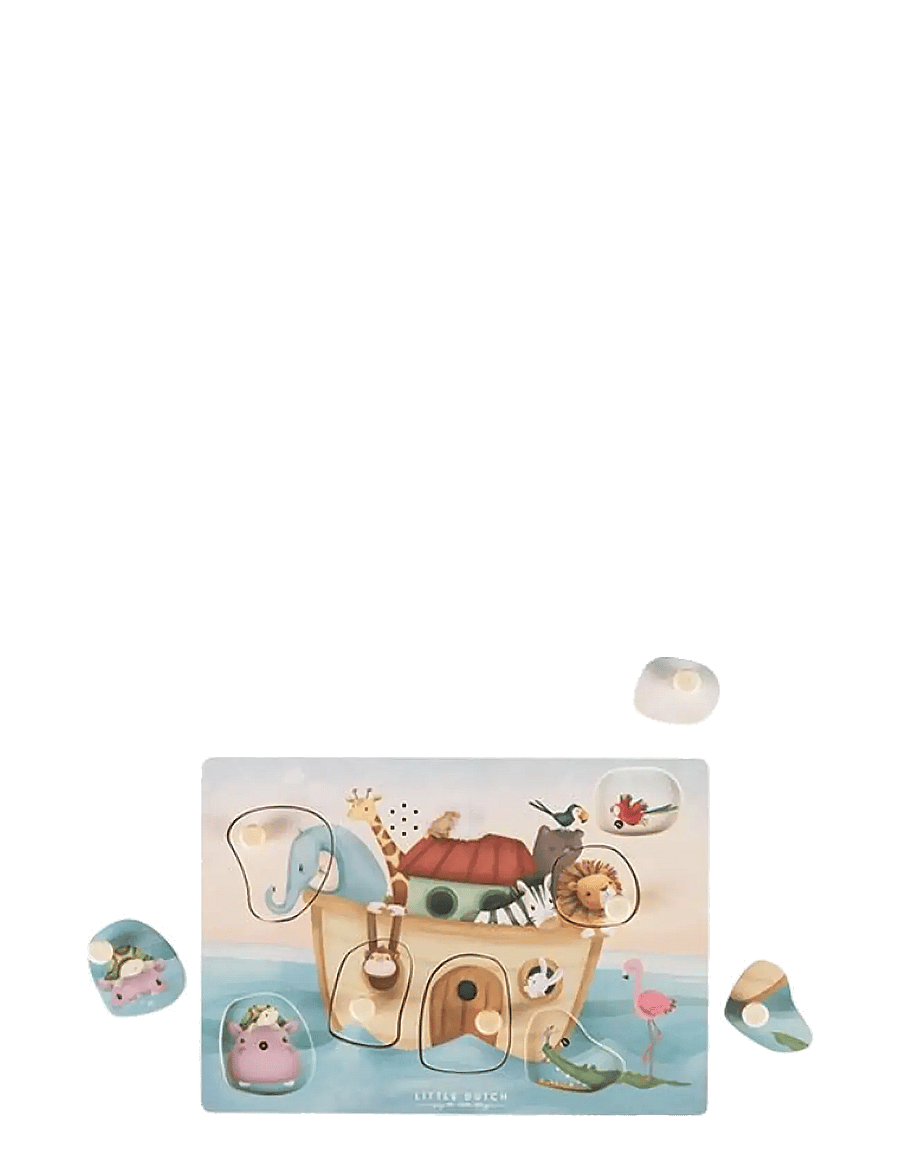 Little Dutch - Little Dutch - Puslespil m. lyd FSC - Noah?s Ark - multi - 0