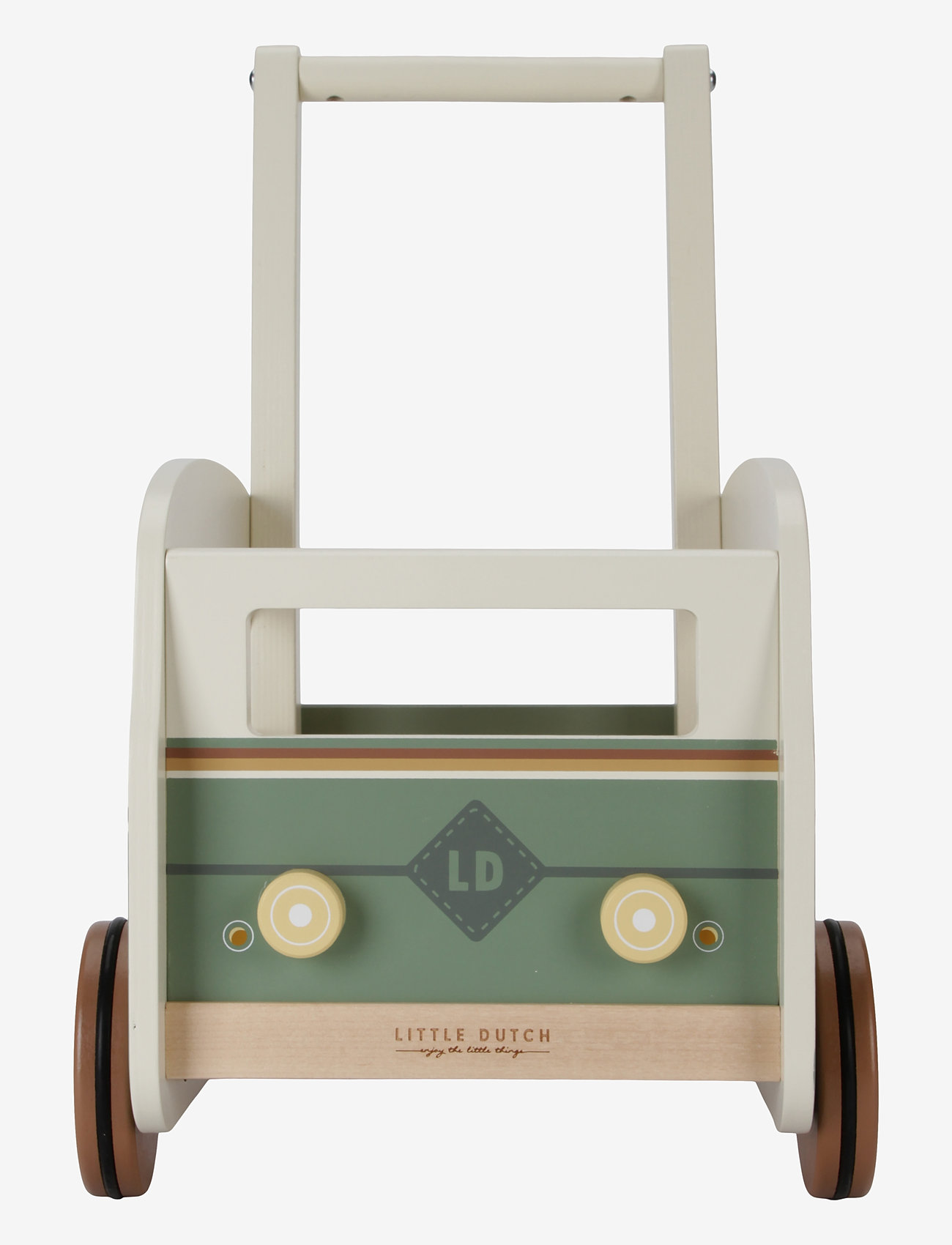 Little Dutch - Little Dutch - Vintage Walker Wagon - gåstolar - green - 2