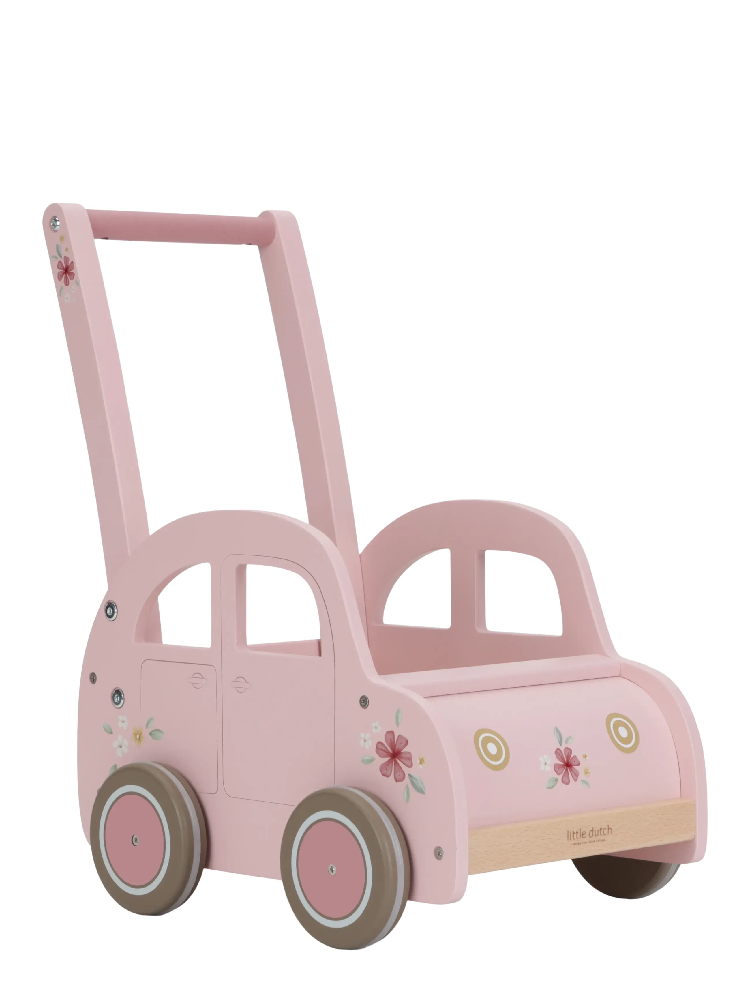 Little Dutch Little Dutch - Gåvogn bil - Pink - Lära-gå-vagnar - PINK / pink/rose