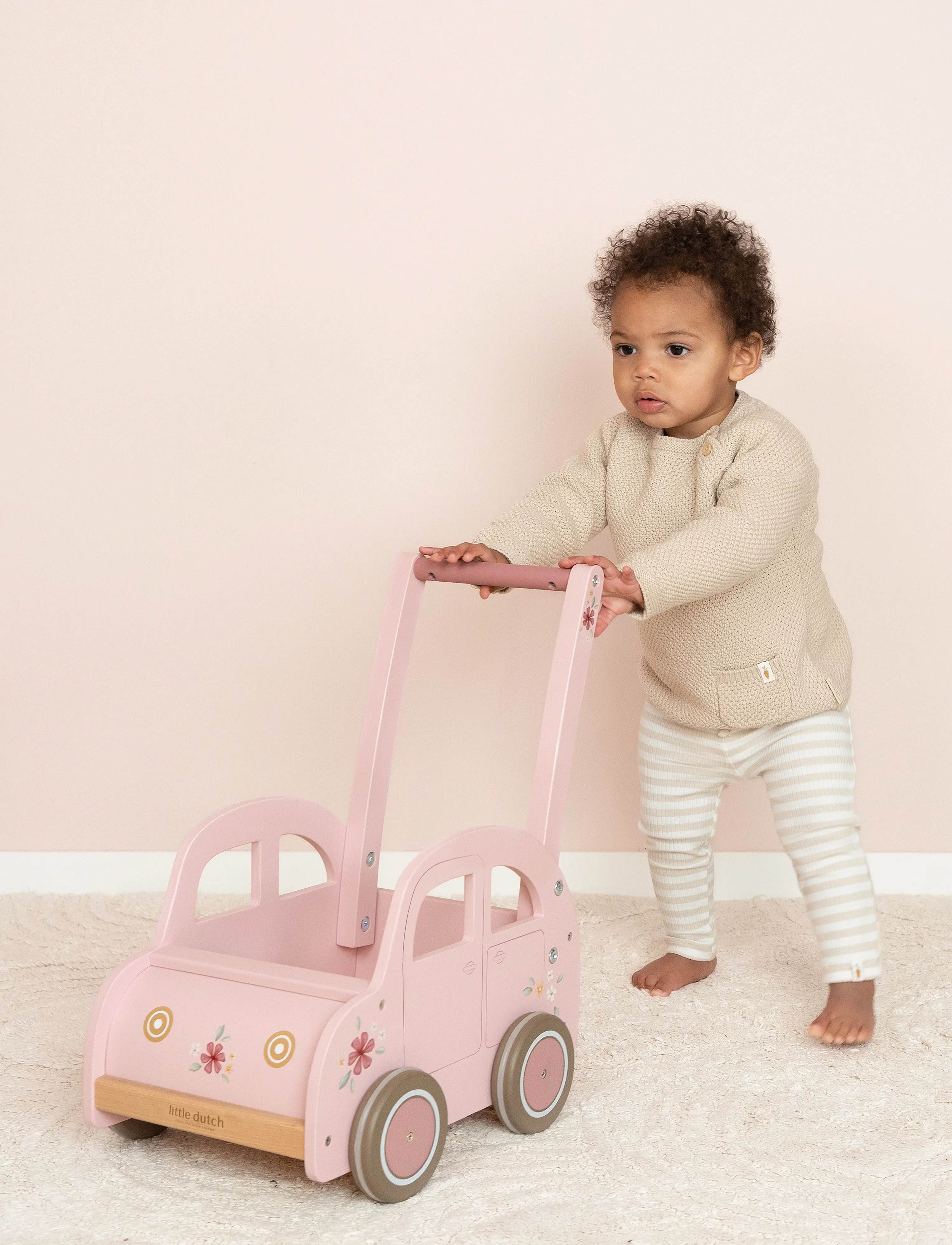 Little Dutch - Little Dutch - Gåvogn bil - Pink - gåstolar - pink - 5