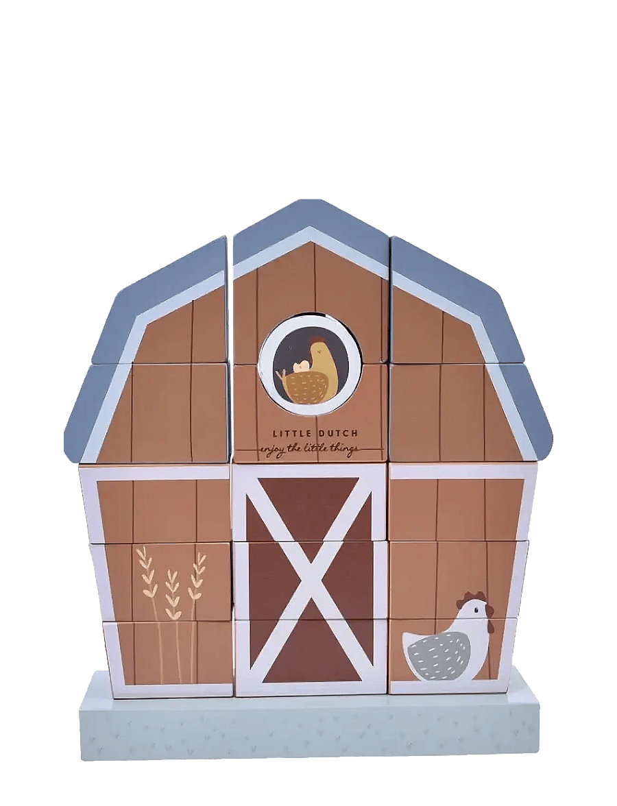 Little Dutch - Little Dutch Stacking Farmhouse Little Farm FSC - stapelbare blokk - multi - 1