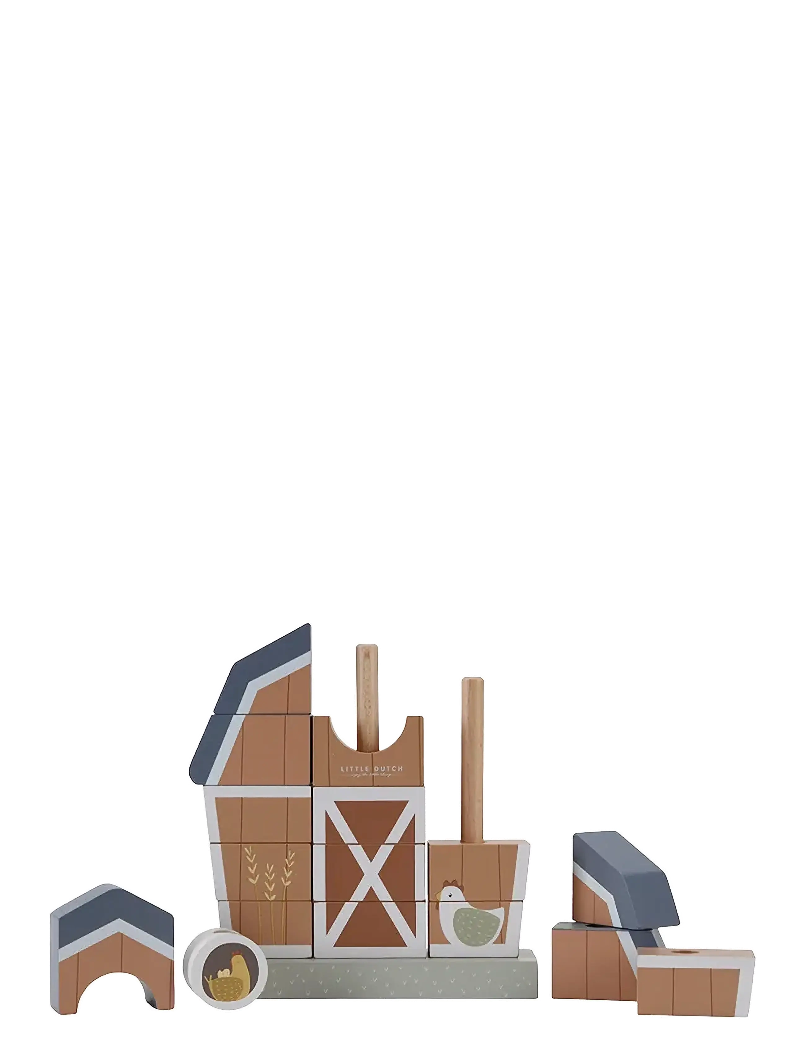 Little Dutch - Little Dutch Stacking Farmhouse Little Farm FSC - stapelbare blokk - multi - 2