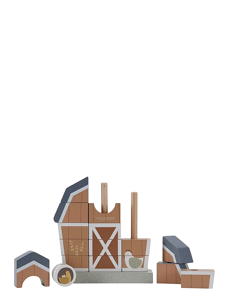 Little Dutch - Little Dutch Stacking Farmhouse Little Farm FSC - stapelbare blokk - multi - 2