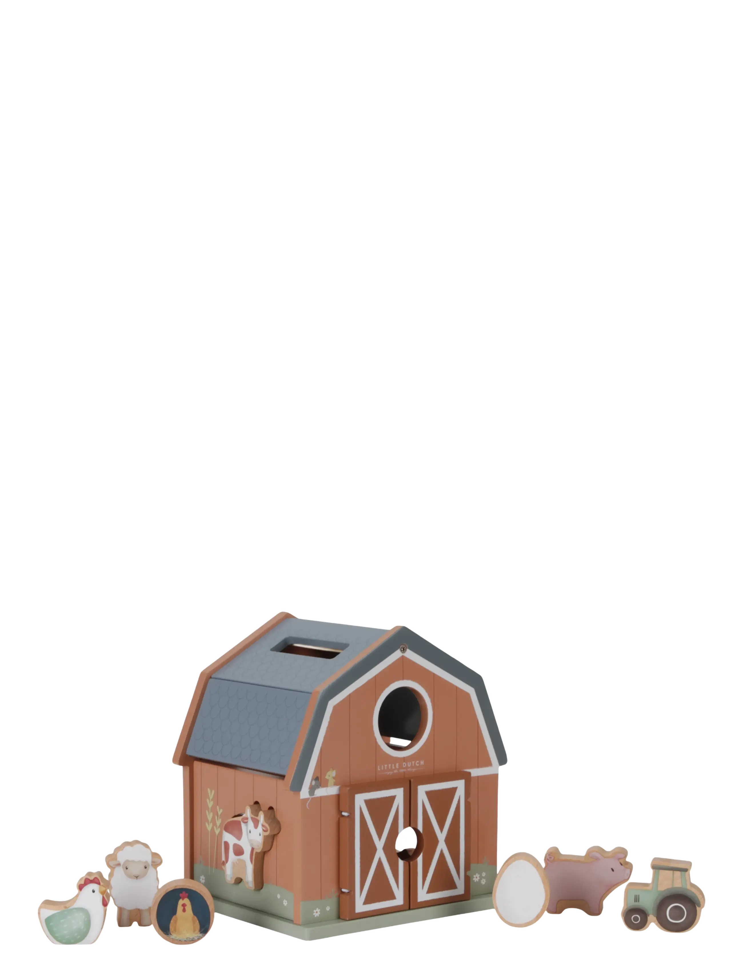 Little Dutch Little Dutch Shape Sorter Little Farm FSC - 4 for 3 - BROWN / brown