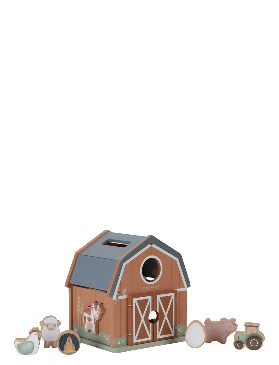 Little Dutch - Little Dutch Shape Sorter Little Farm FSC - djur - brown - 1