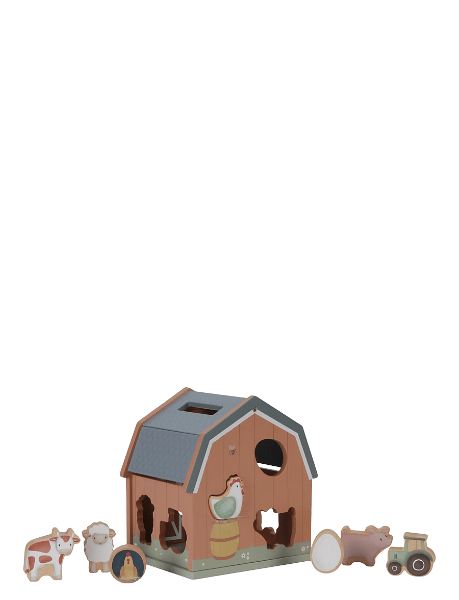 Little Dutch - Little Dutch Shape Sorter Little Farm FSC - djur - brown - 2