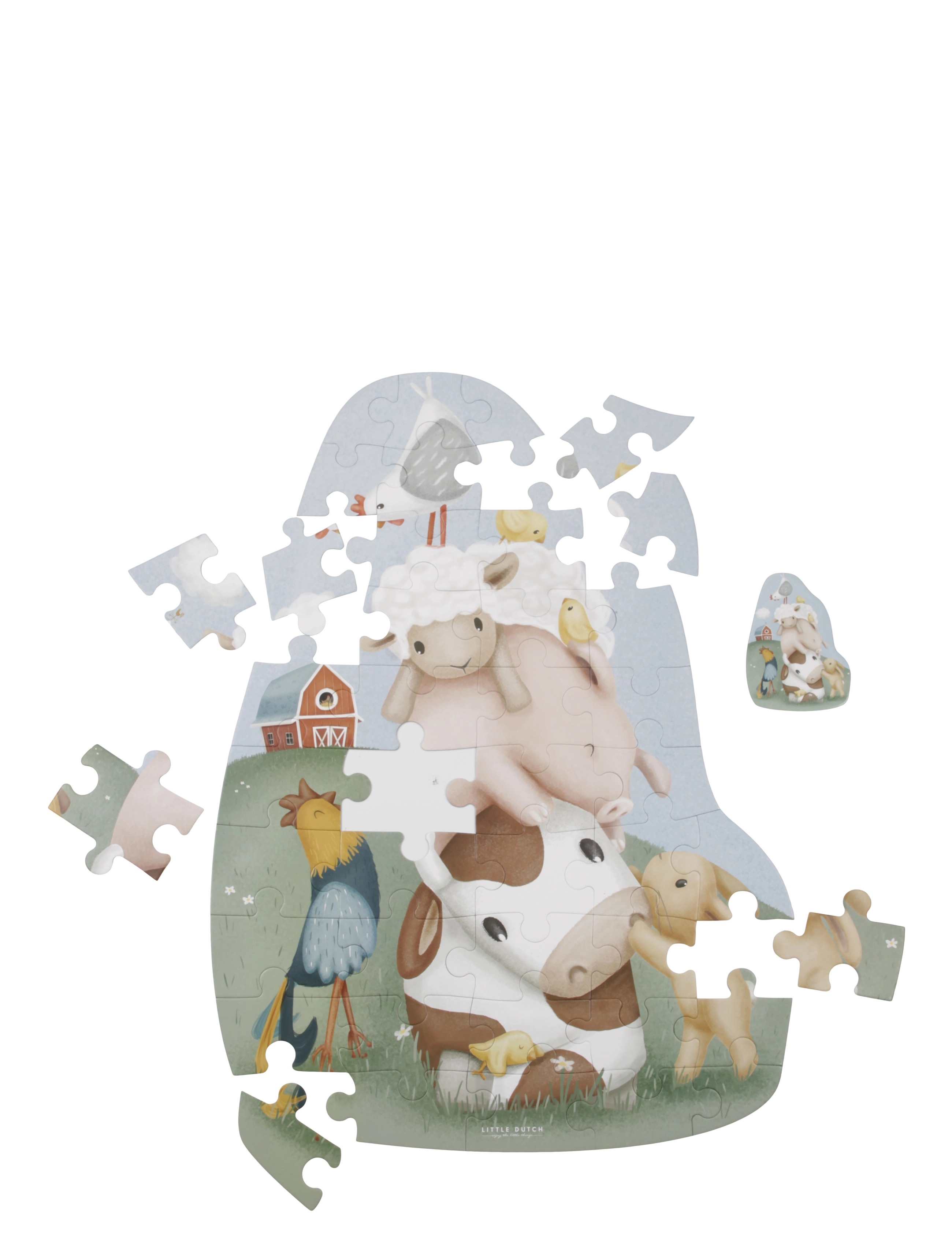 Little Dutch - Little Dutch - Gulvpuslespil  - Little Farm - multi - 1