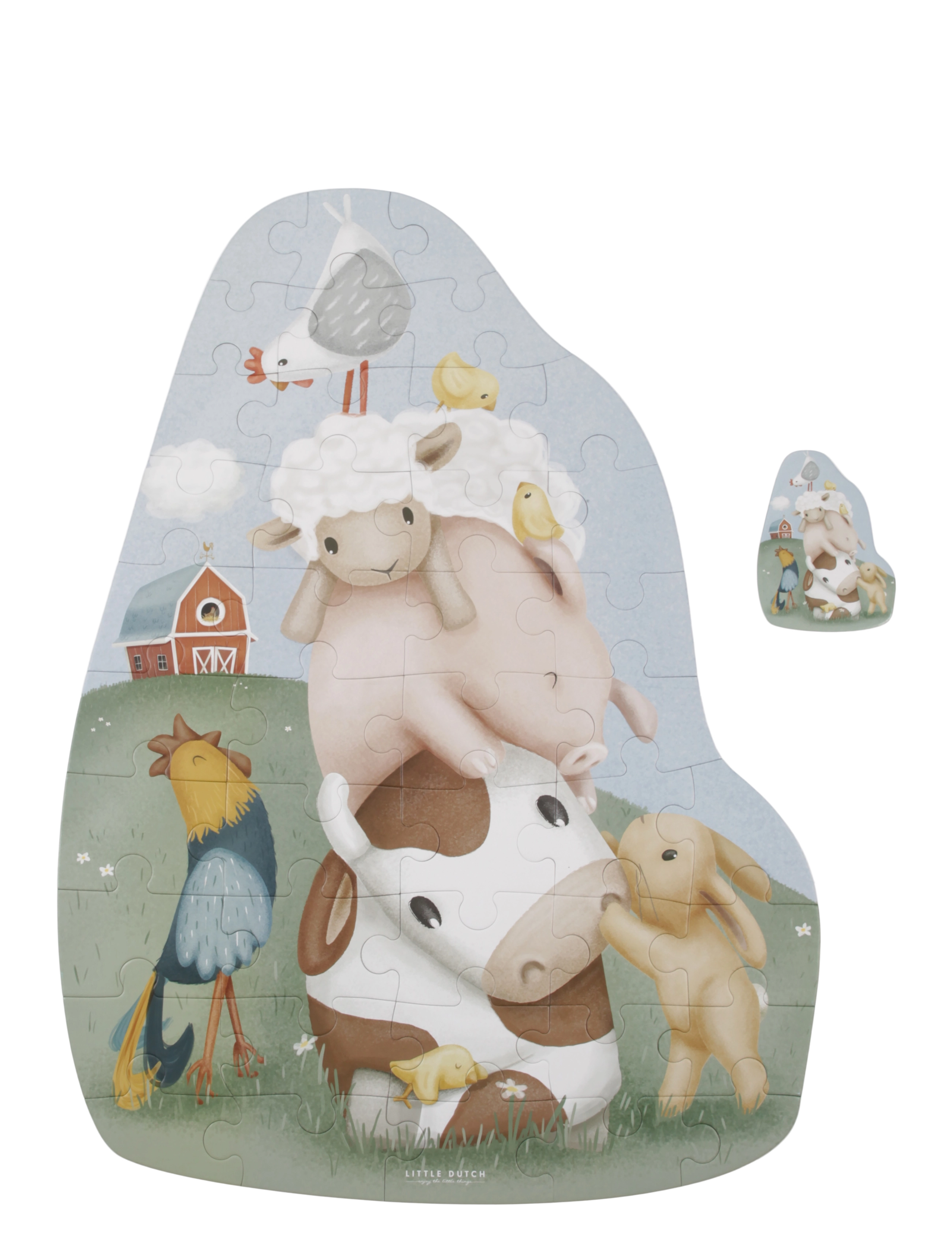Little Dutch - Little Dutch - Gulvpuslespil  - Little Farm - multi - 2
