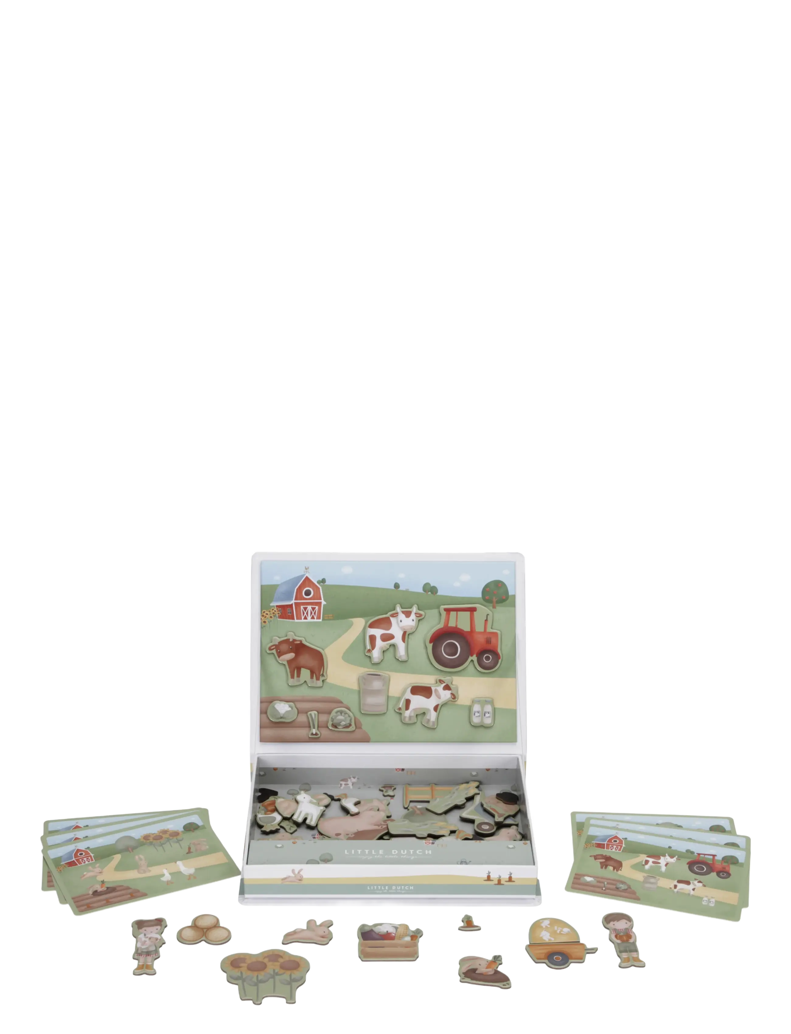 Little Dutch - Little Dutch - Magnetisk Legebræt  - Little Farm - pædagogiske puslespil - multi - 2