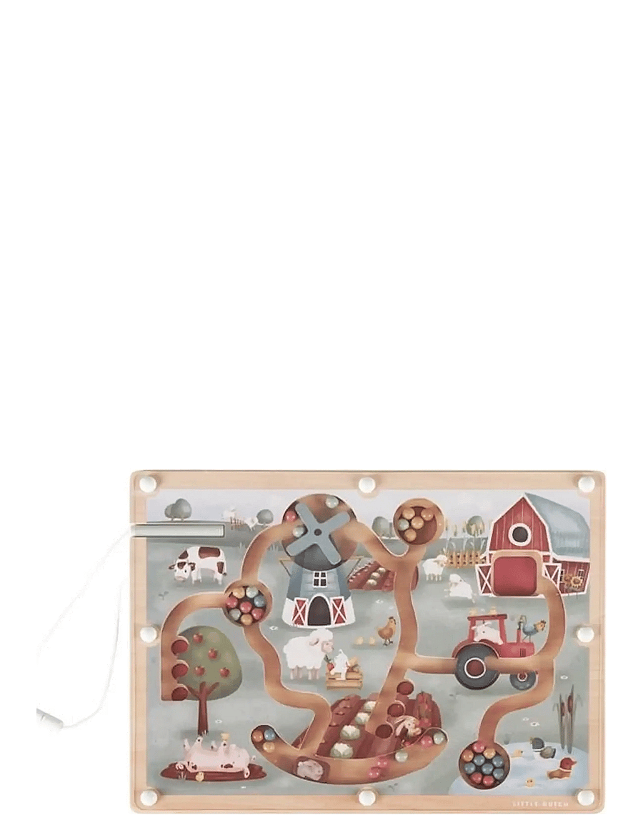 Little Dutch - Little Dutch - Magnet labyrint Little Farm - multi - 0