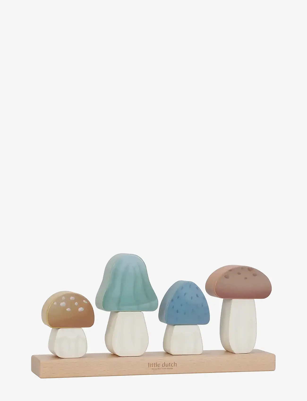 Little Dutch - Little Dutch Stacking Puzzle Mushrooms - Forest Friends FSC - träpussel - multi - 1