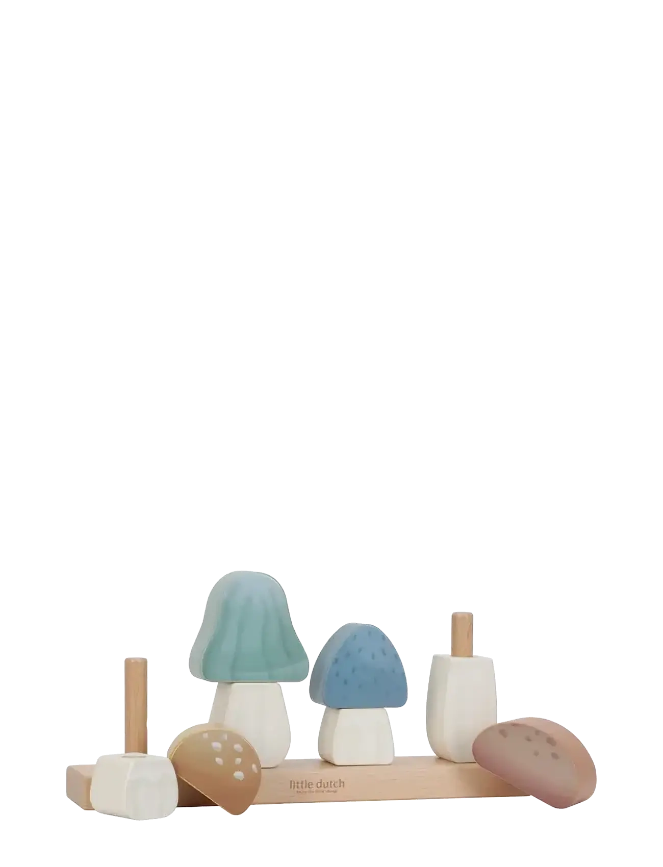 Little Dutch - Little Dutch Stacking Puzzle Mushrooms - Forest Friends FSC - træpuslespil - multi - 2