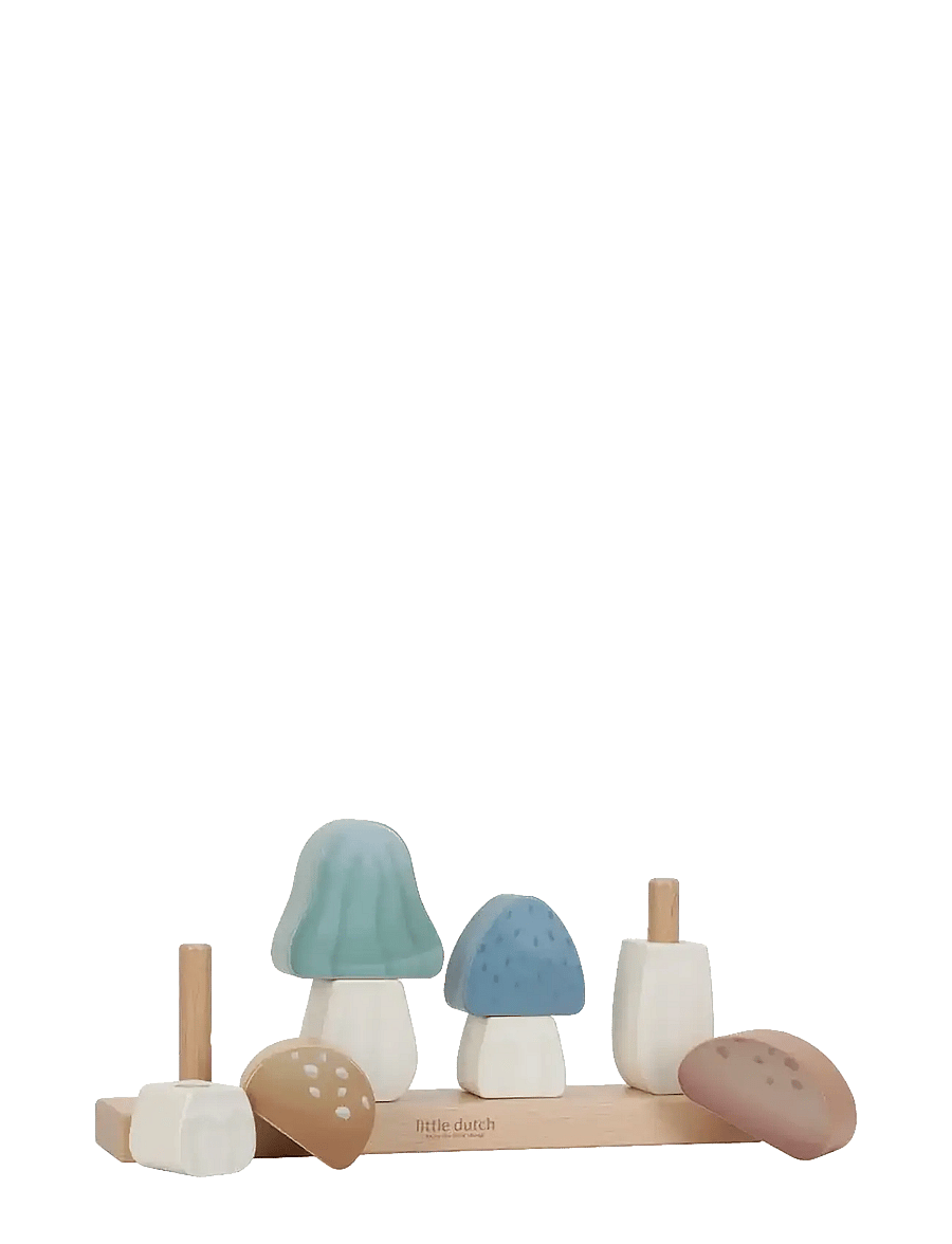 Little Dutch - Little Dutch Stacking Puzzle Mushrooms - Forest Friends FSC - träpussel - multi - 2