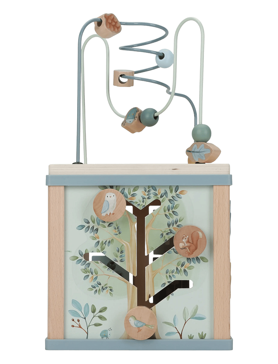Little Dutch - Little Dutch Wooden activity Cube Forest Friends FSC - interaktivt legetøj - blue - 1