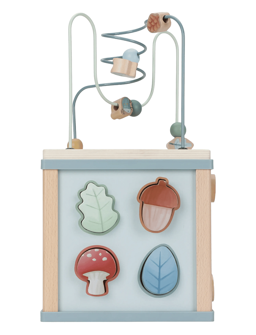 Little Dutch - Little Dutch Wooden activity Cube Forest Friends FSC - interaktivt legetøj - blue - 2