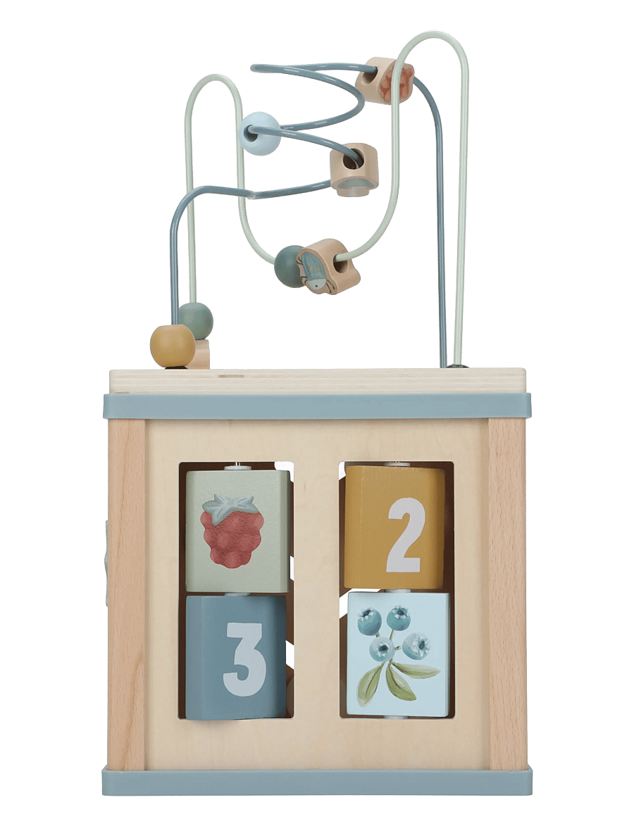 Little Dutch - Little Dutch Wooden activity Cube Forest Friends FSC - interaktivt legetøj - blue - 4