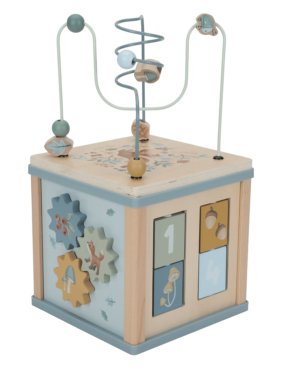 Little Dutch - Little Dutch Wooden activity Cube Forest Friends FSC - interaktivt legetøj - blue - 5