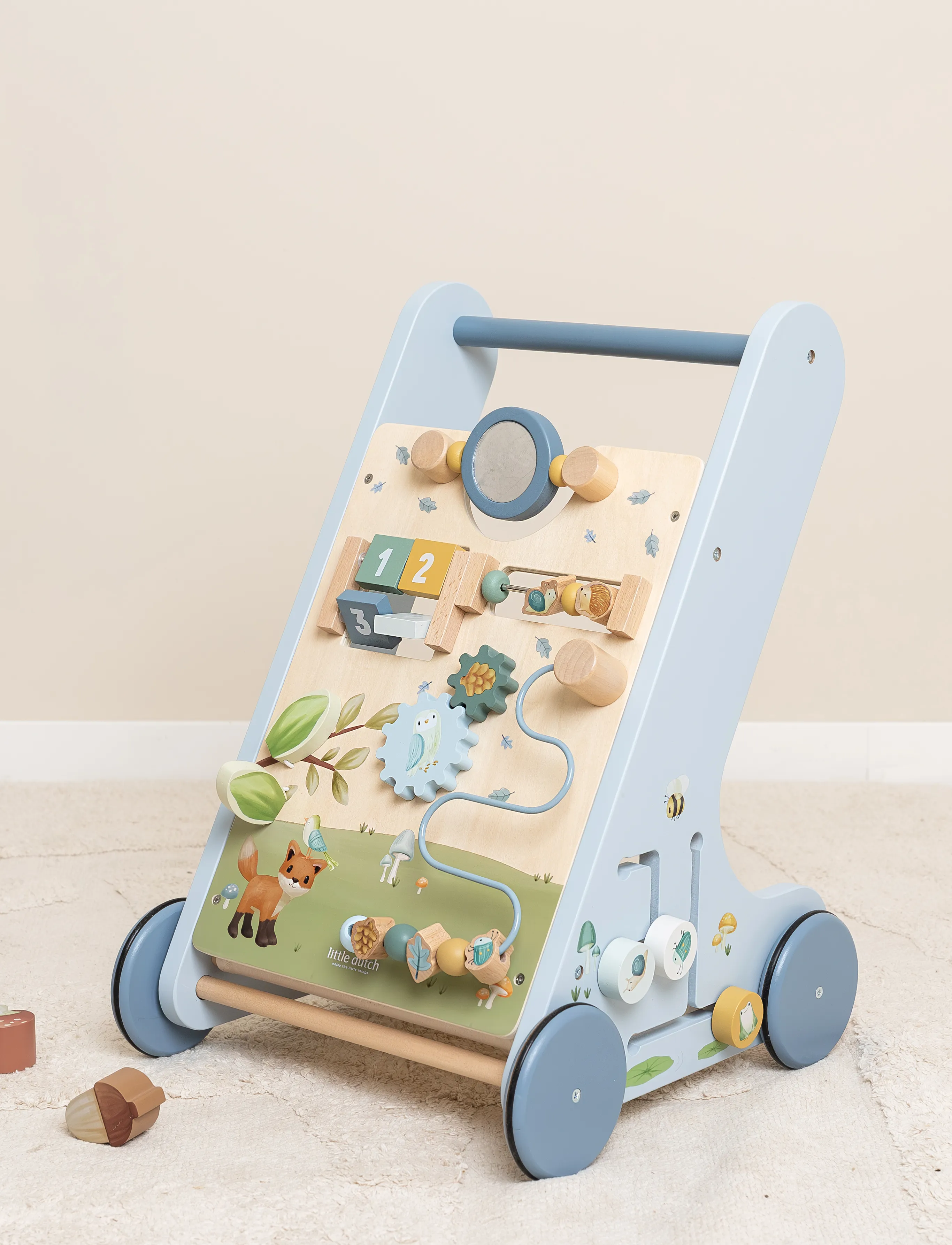 Little Dutch Little Dutch Multi-Activity Baby Walker Forest Friends Fsc, One Size, Blue, Baby Og Graviditet > Baby Walkers, Børn