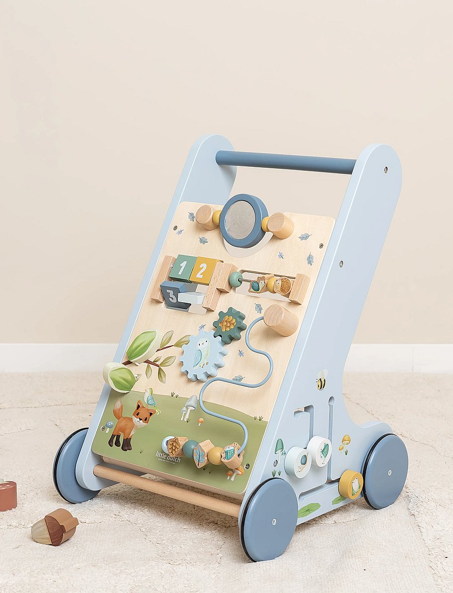 Little Dutch - Little Dutch Multi-activity Baby Walker Forest Friends FSC - gåstole - blue - 0