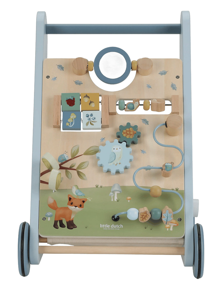 Little Dutch - Little Dutch Multi-activity Baby Walker Forest Friends FSC - gåstole - blue - 3