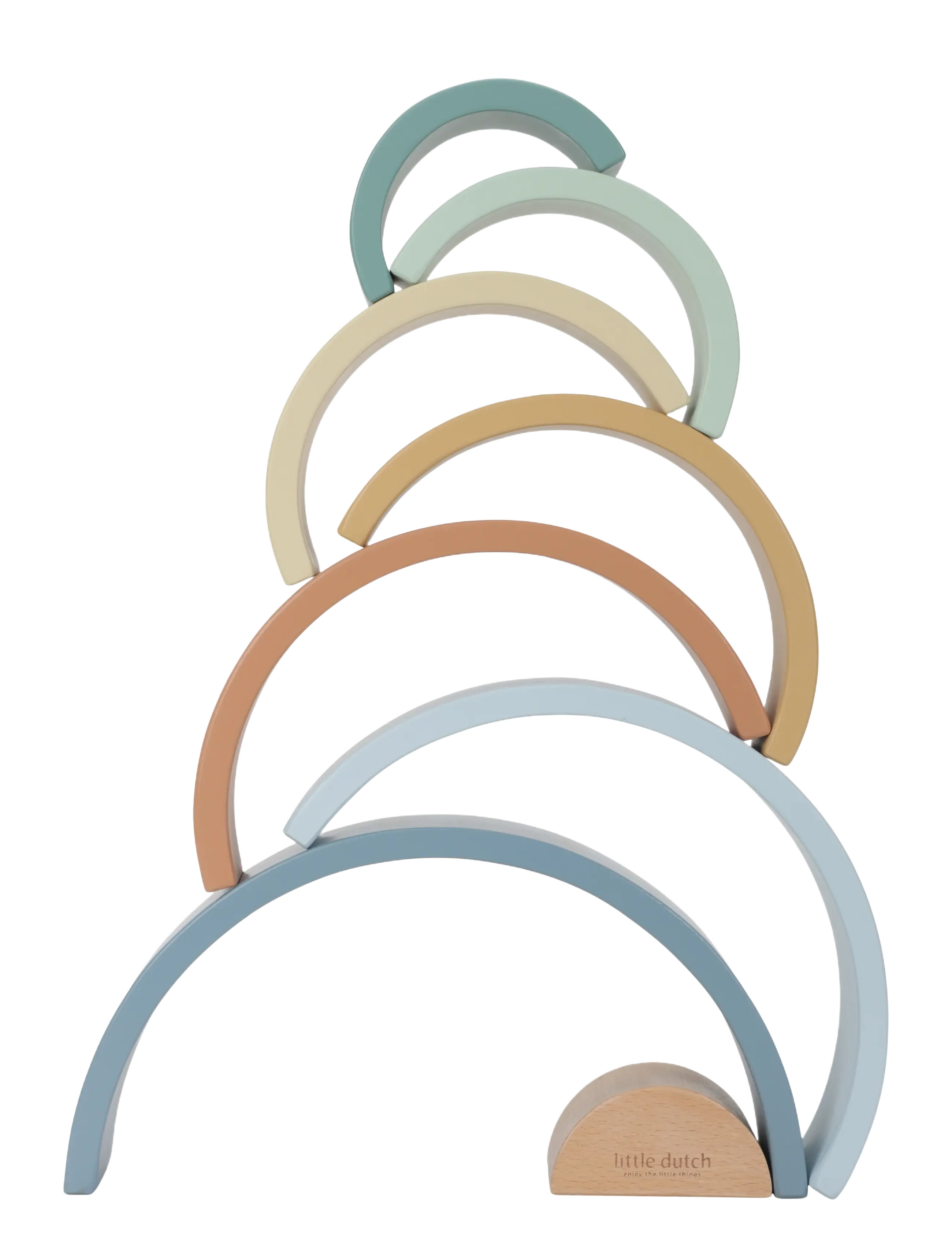 Little Dutch - Little Dutch Rainbow Stacker Forest Friends FSC - blue - 2