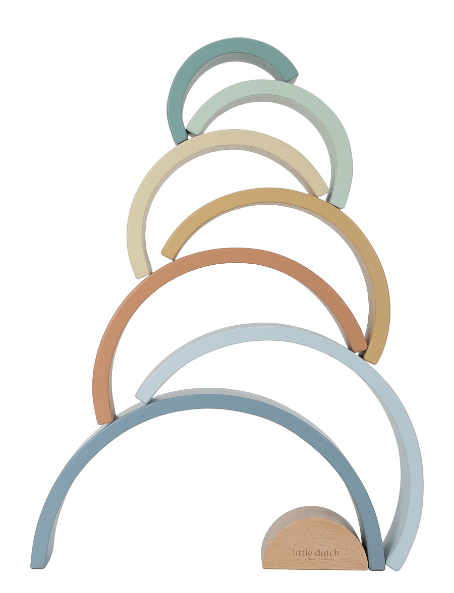 Little Dutch - Little Dutch Rainbow Stacker Forest Friends FSC - blue - 2
