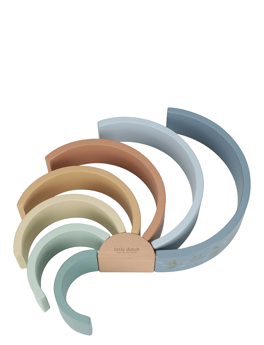 Little Dutch - Little Dutch Rainbow Stacker Forest Friends FSC - blue - 3