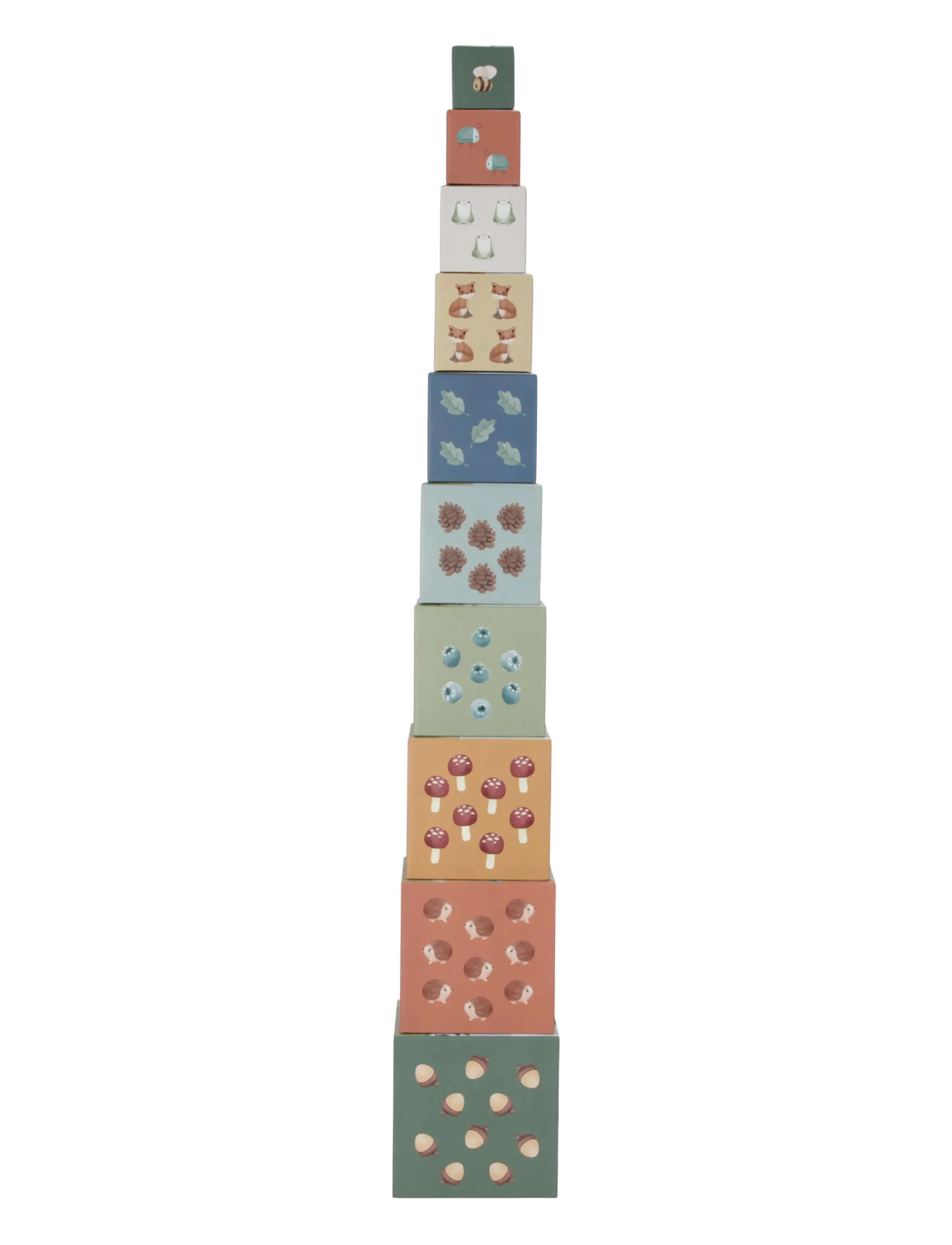 Little Dutch - Little Dutch Building Blocks Forest Friends FSC - stapelbare blokk - blue - 4