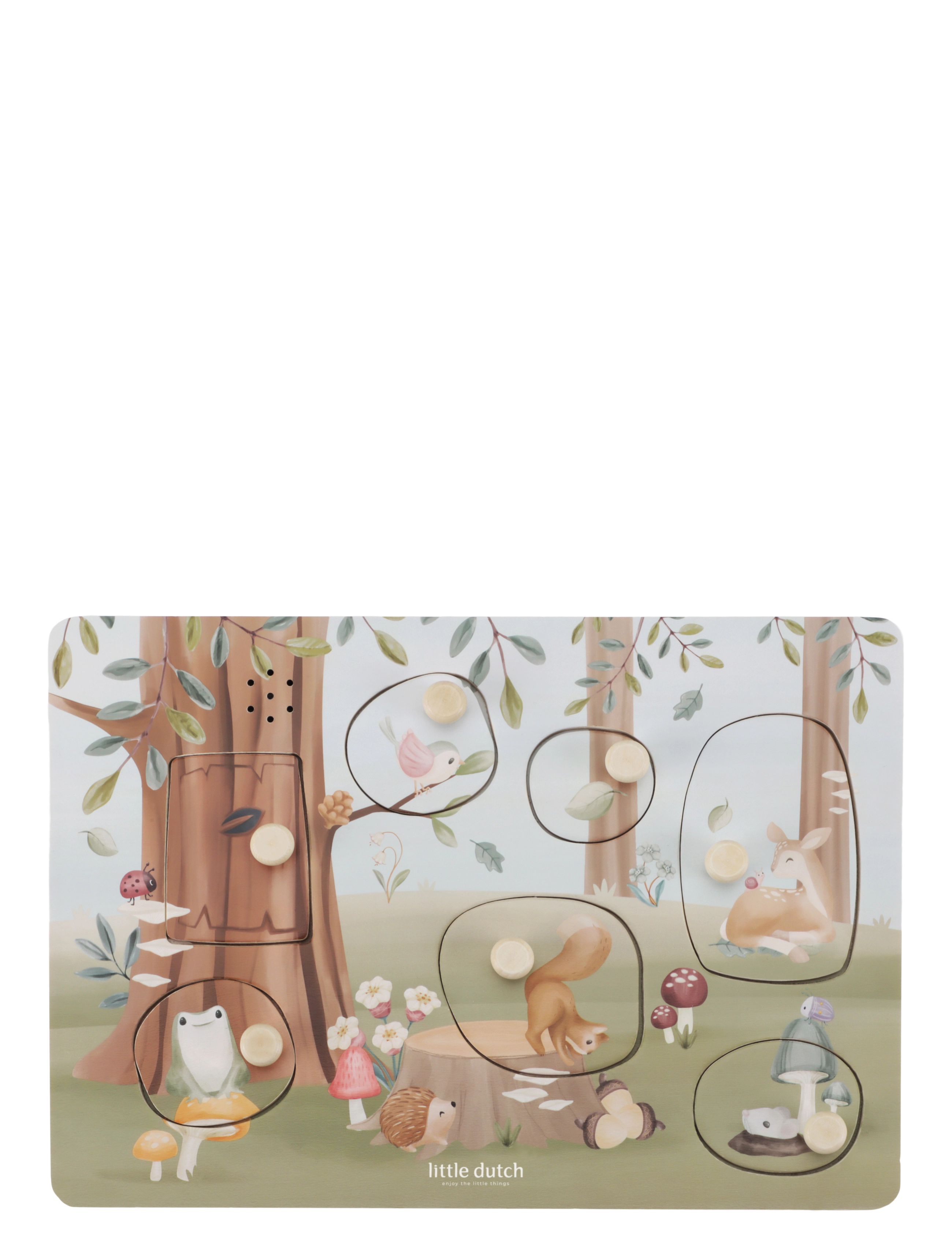 Little Dutch Little Dutch Wooden Sound puzzle Forest Friends FSC - Puslespil - MULTI / multi