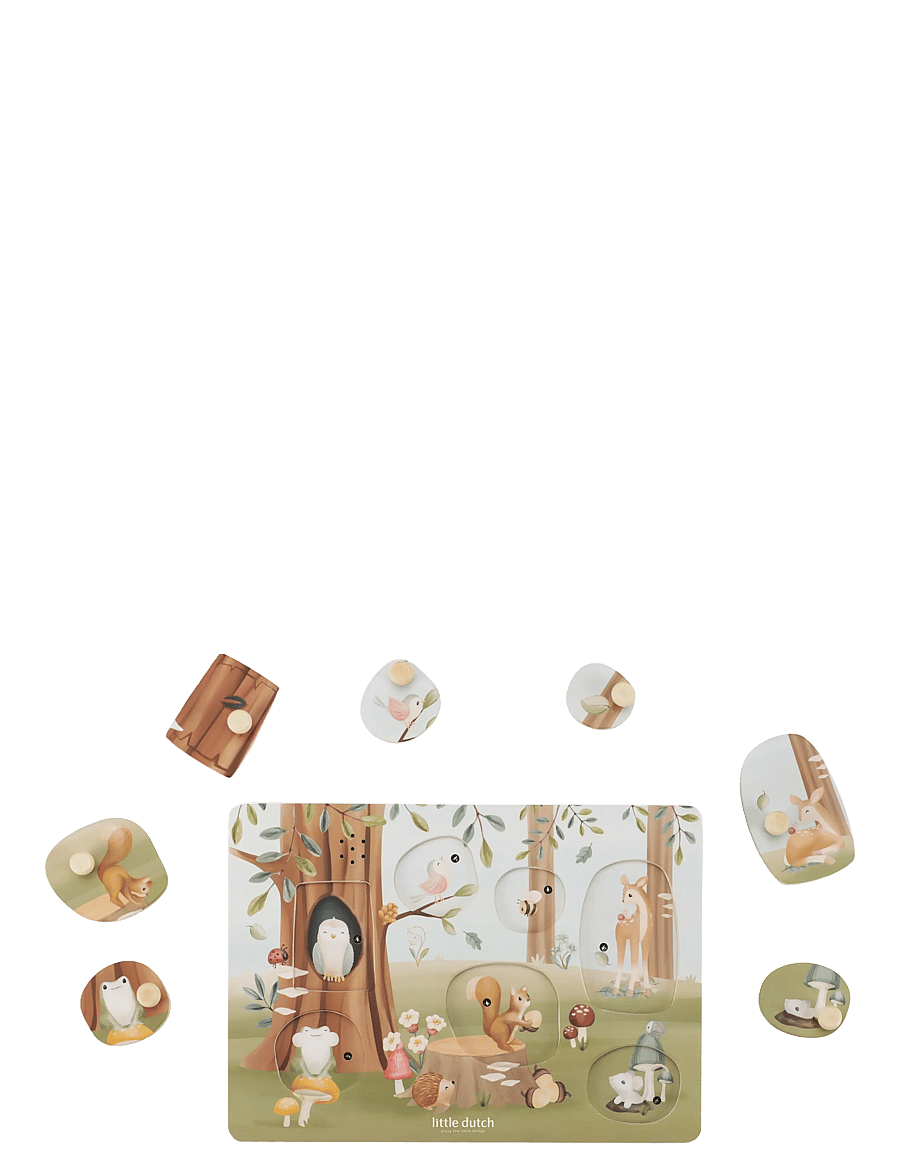 Little Dutch - Little Dutch Wooden Sound puzzle Forest Friends FSC - pedagogiska pussel - multi - 2