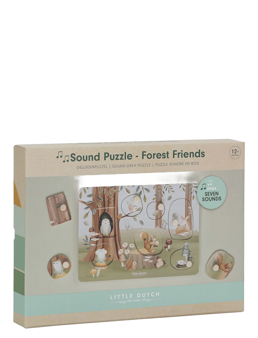 Little Dutch - Little Dutch Wooden Sound puzzle Forest Friends FSC - pedagogiska pussel - multi - 3