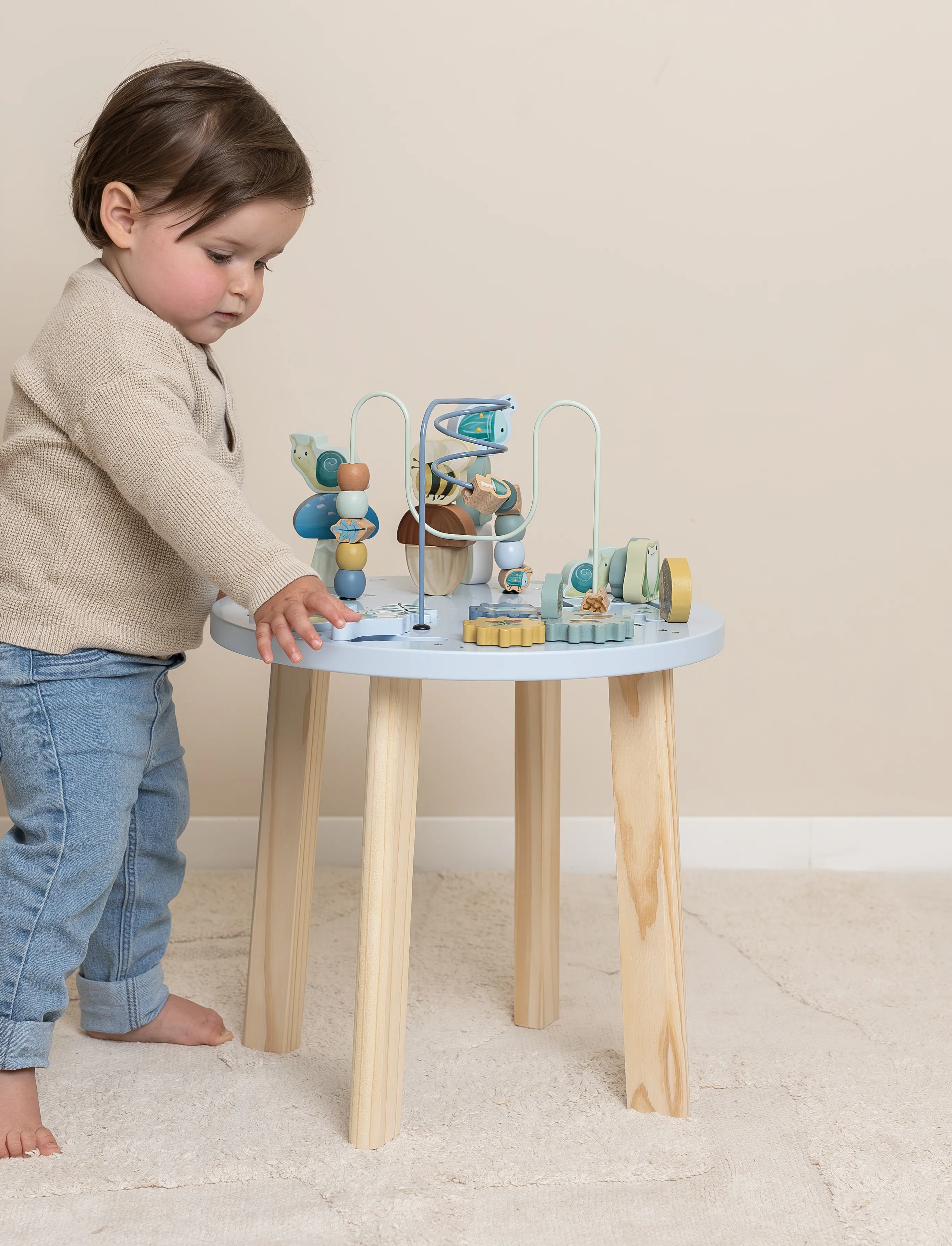 Little Dutch Activity Table Forest Friends Fsc, Børn, Interactive Legetøj, Blå, Str: ONE SIZE