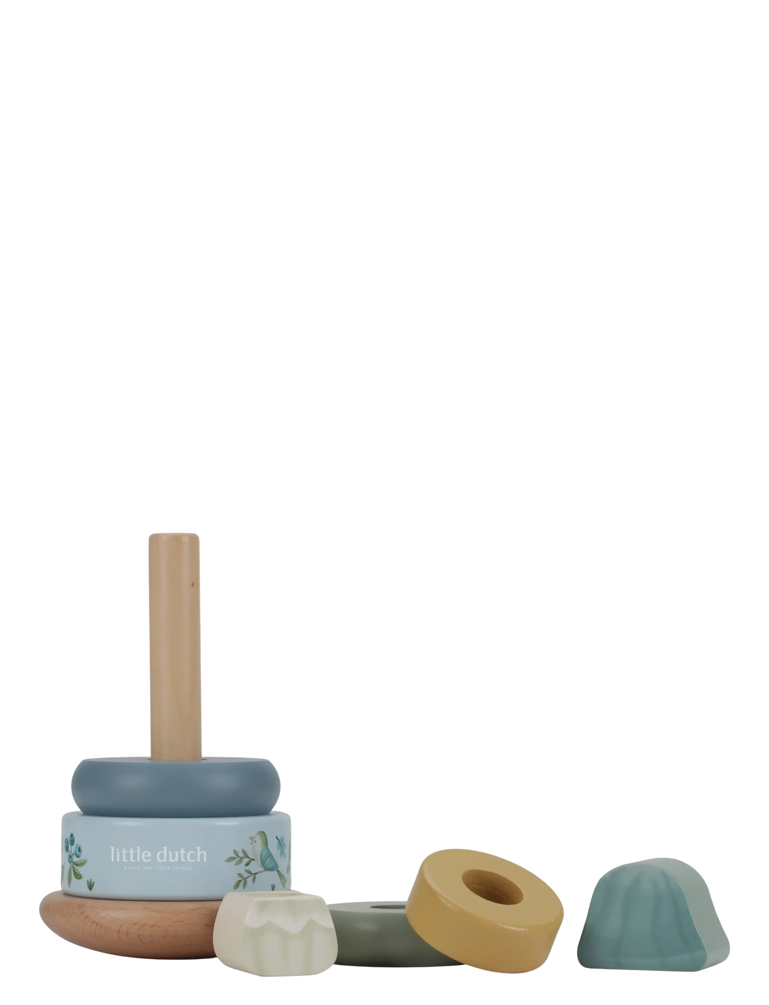 Little Dutch - Little Dutch Rocking Ring Stacker wood Forest Friends FSC - stapelbare blokk - blue - 1