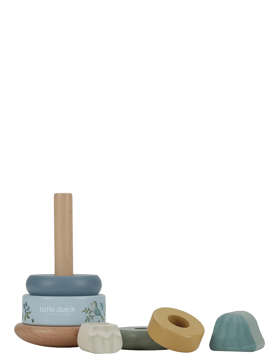 Little Dutch - Little Dutch Rocking Ring Stacker wood Forest Friends FSC - stapelbare blokk - blue - 1