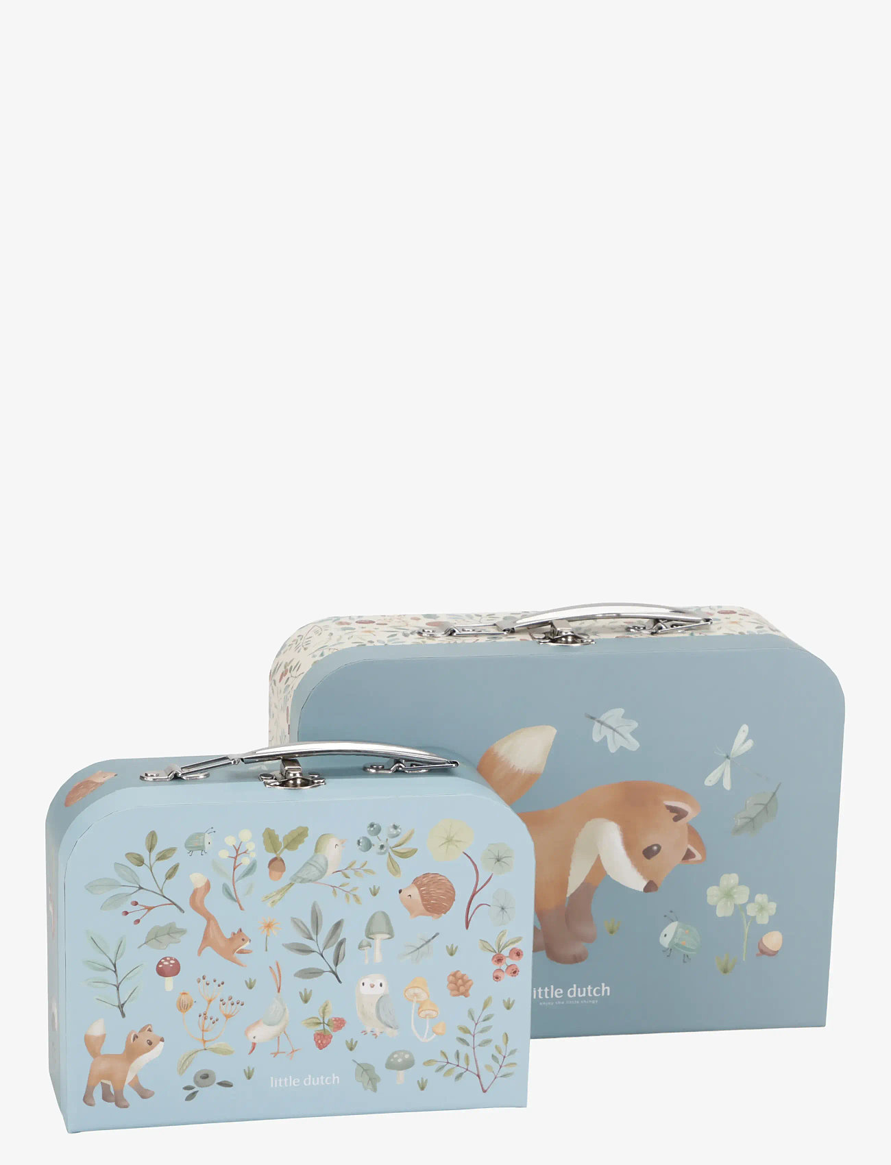 Little Dutch Little Dutch Suitcase set Forest Friends blue FSC - Nyheder - BLUE / blue