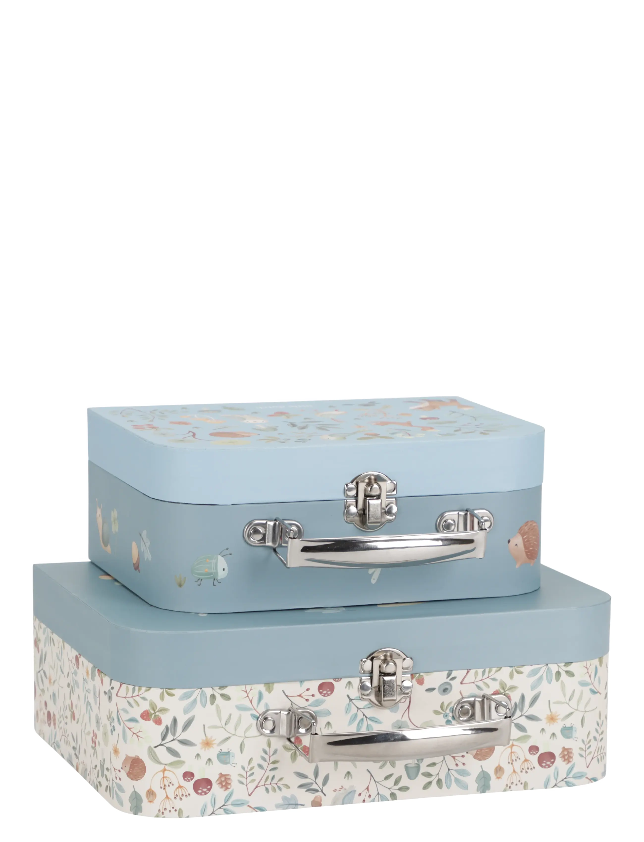 Little Dutch - Little Dutch Suitcase set Forest Friends blue FSC - opbevaringskasser - blue - 1