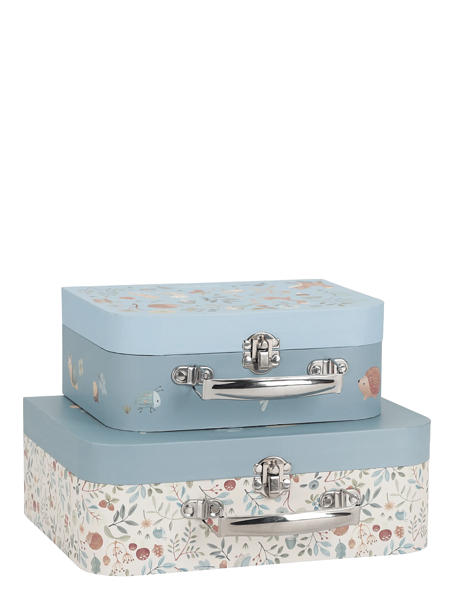 Little Dutch - Little Dutch Suitcase set Forest Friends blue FSC - förvaringslådor - blue - 1