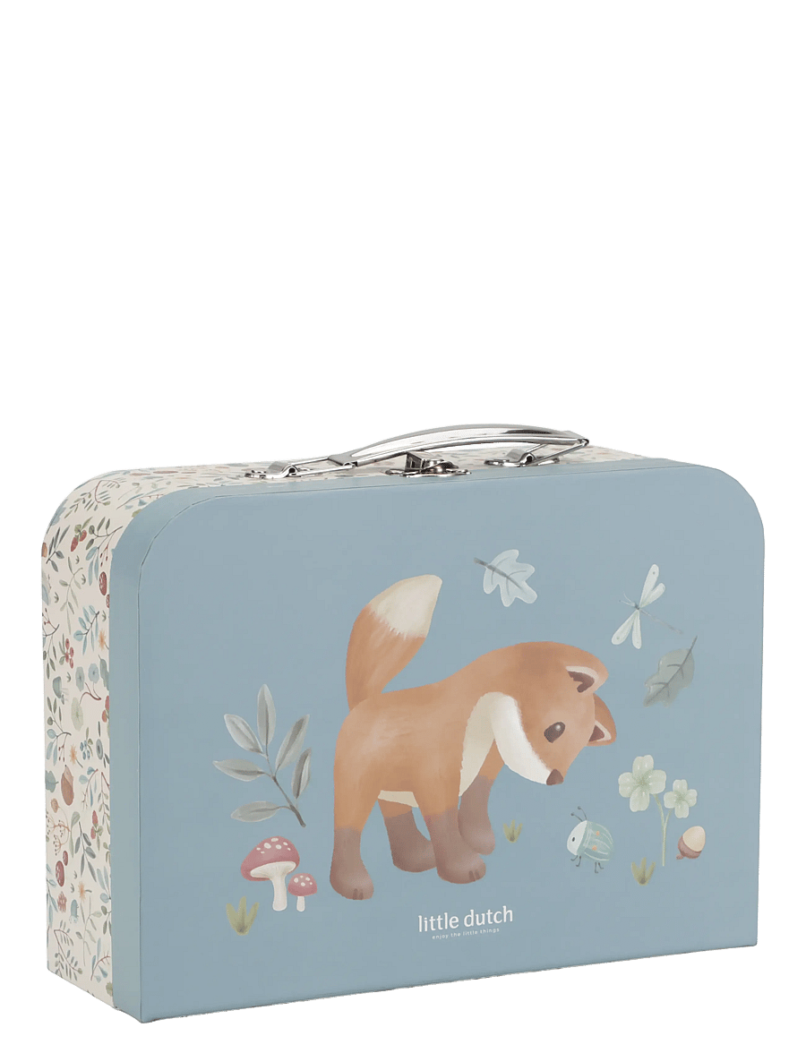 Little Dutch - Little Dutch Suitcase set Forest Friends blue FSC - förvaringslådor - blue - 2