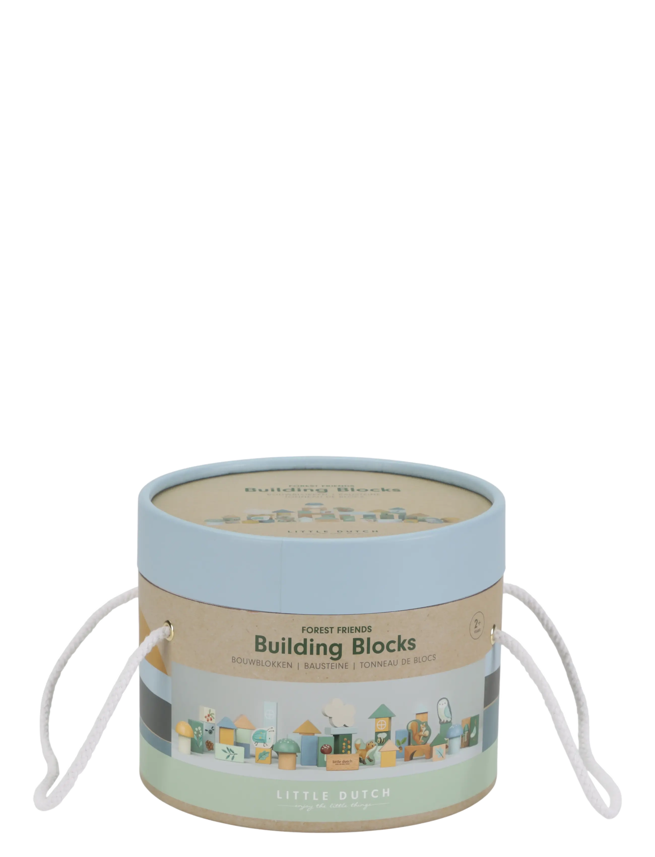 Little Dutch - Little Dutch Building Blocks Forest Friends FSC - byggeklodser - blue - 1