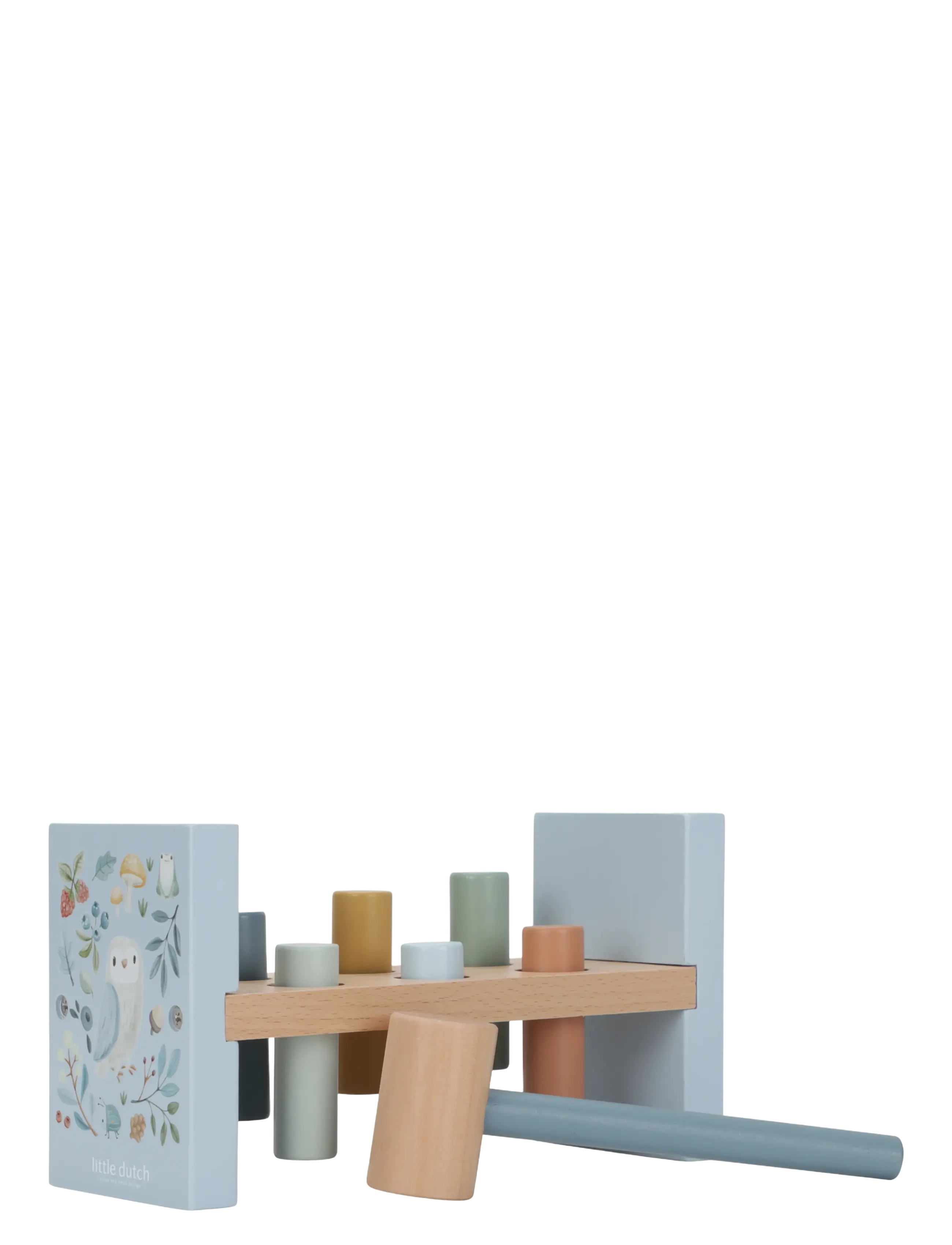 Little Dutch Pounding Bench Forest Friends Fsc, Børn, Hammer Bench Toy, Blå, Str: ONE SIZE