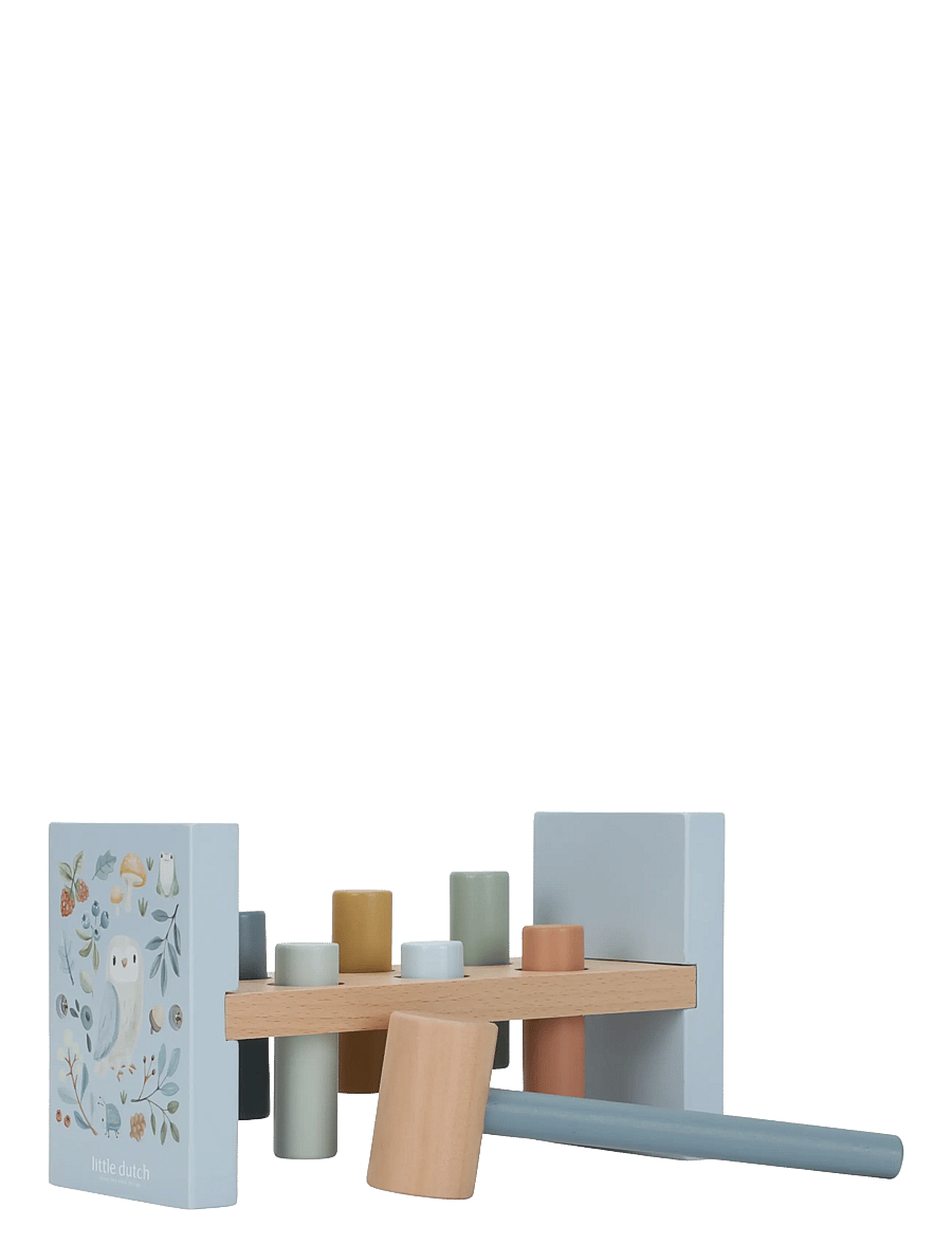 Little Dutch - Little Dutch Pounding Bench Forest Friends FSC - hammerbrætter - blue - 0