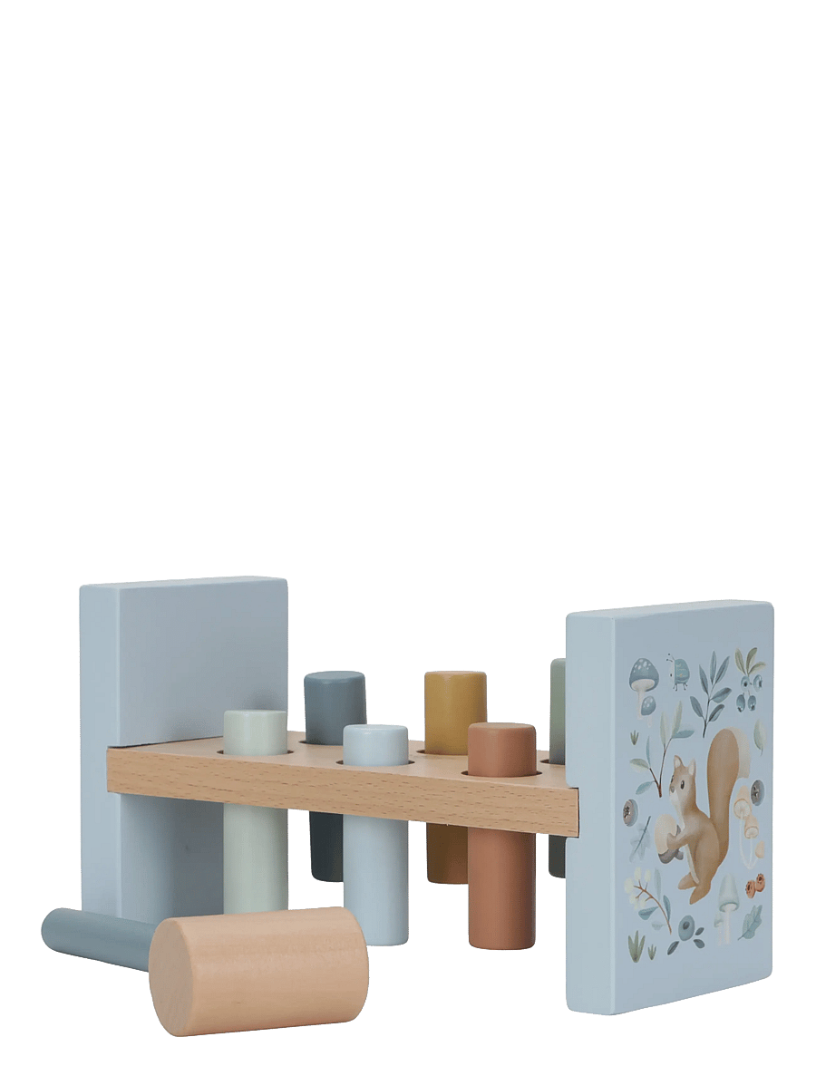 Little Dutch - Little Dutch Pounding Bench Forest Friends FSC - hammerbrætter - blue - 1