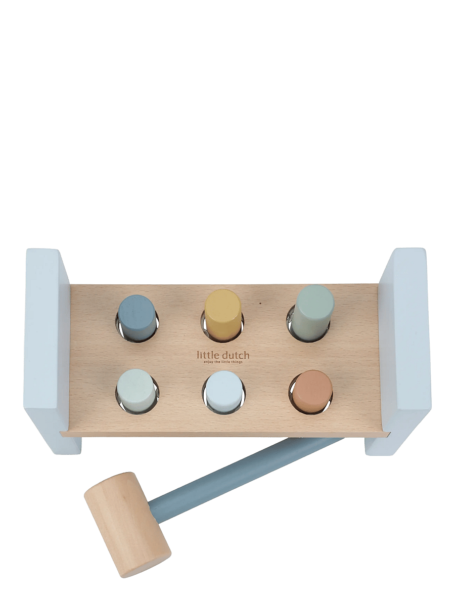 Little Dutch - Little Dutch Pounding Bench Forest Friends FSC - hammerbrætter - blue - 2