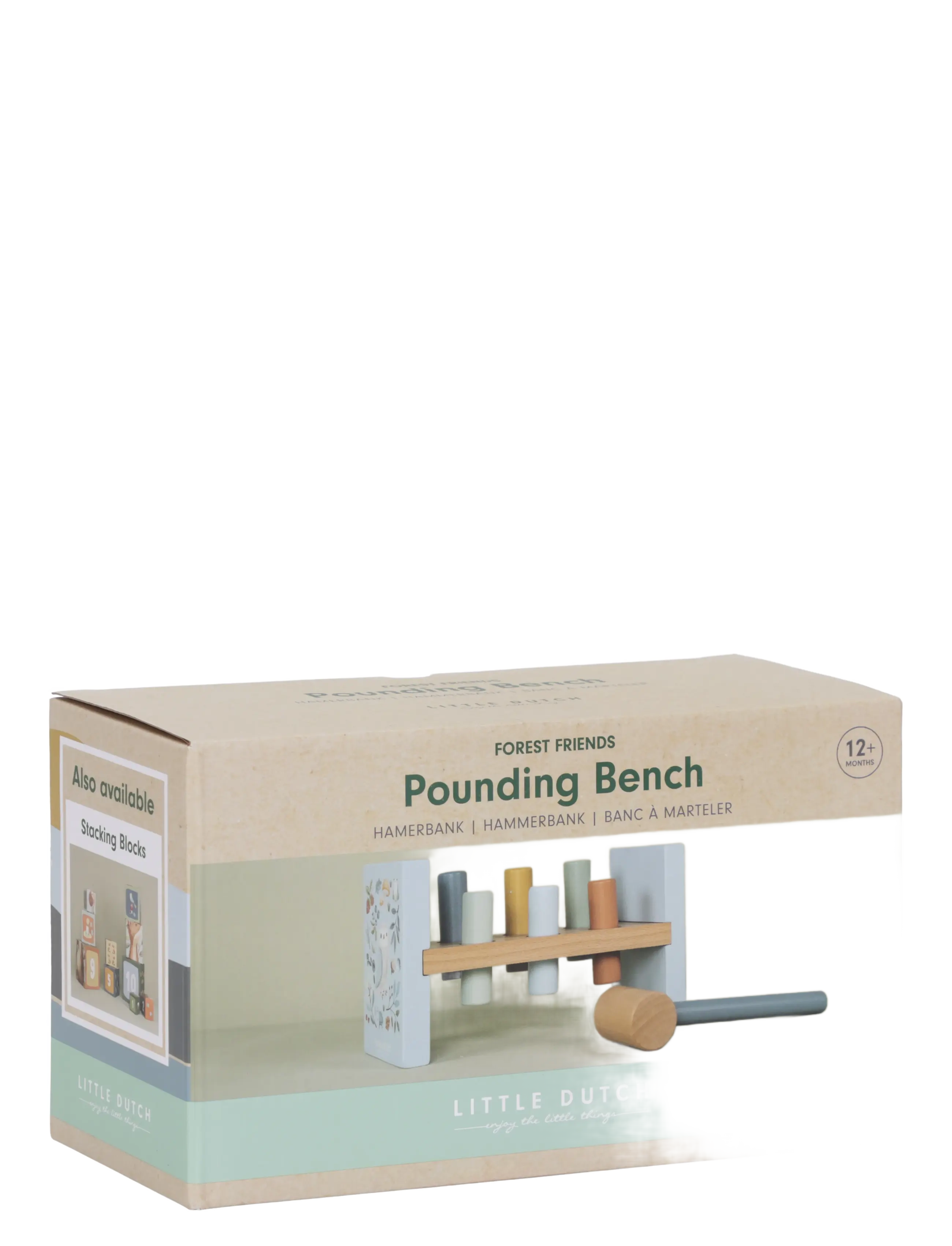 Little Dutch - Little Dutch Pounding Bench Forest Friends FSC - hammerbrætter - blue - 3