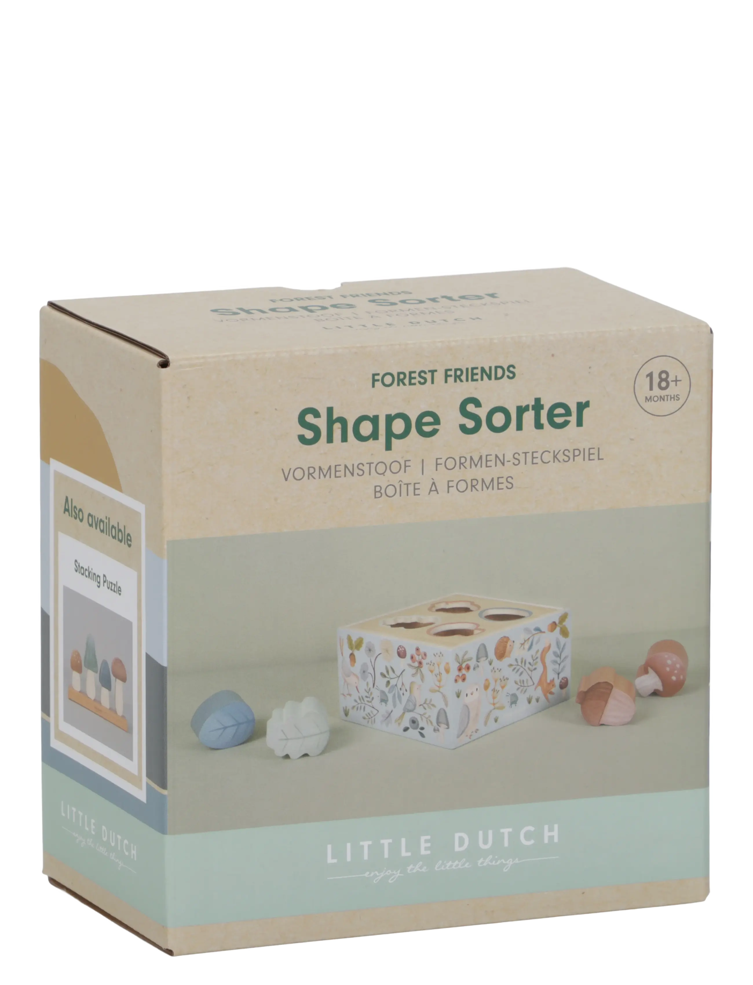 Little Dutch - Shape Sorter Forest Friends - puttekasser - blue - 3