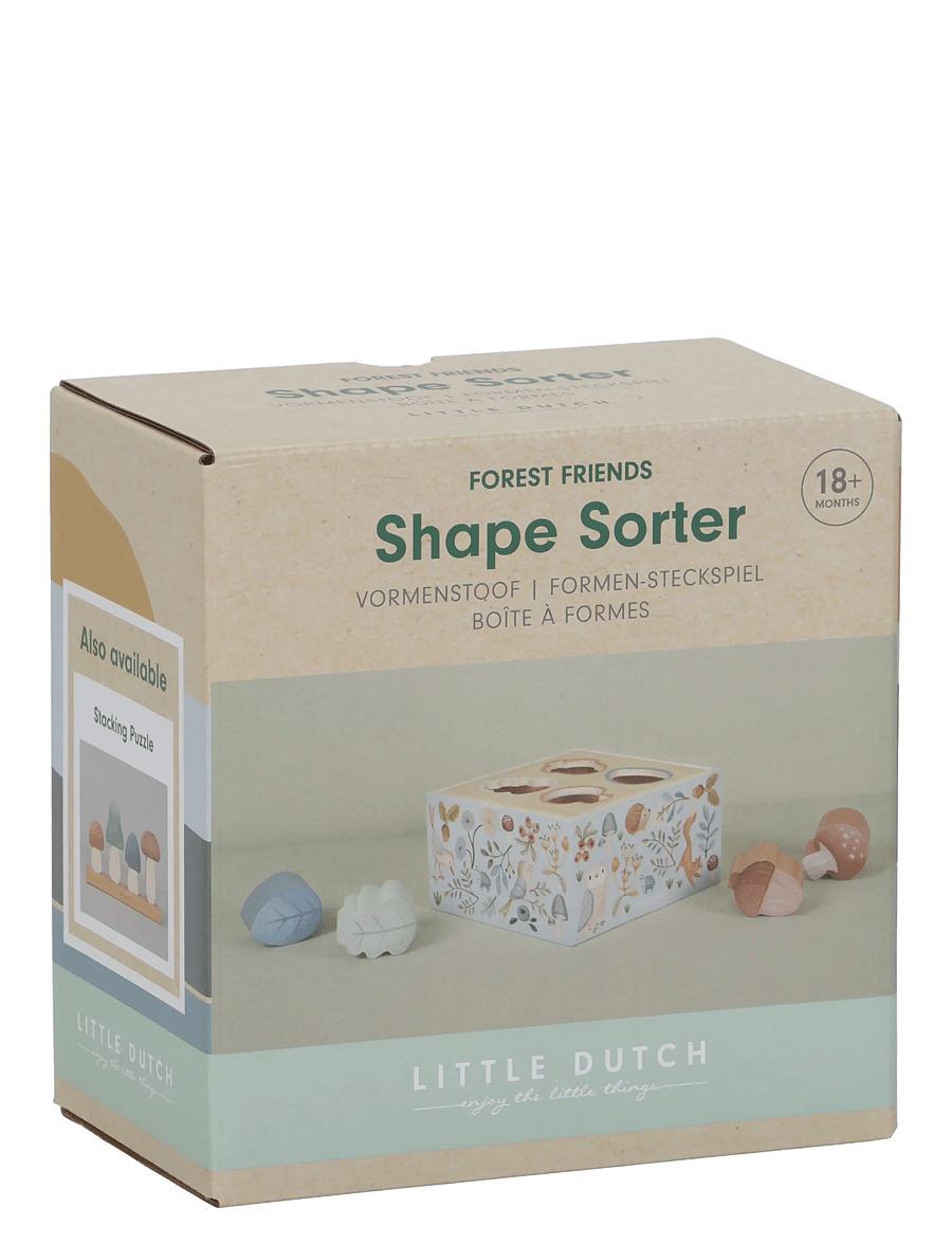 Little Dutch - Shape Sorter Forest Friends - plocklådor - blue - 3