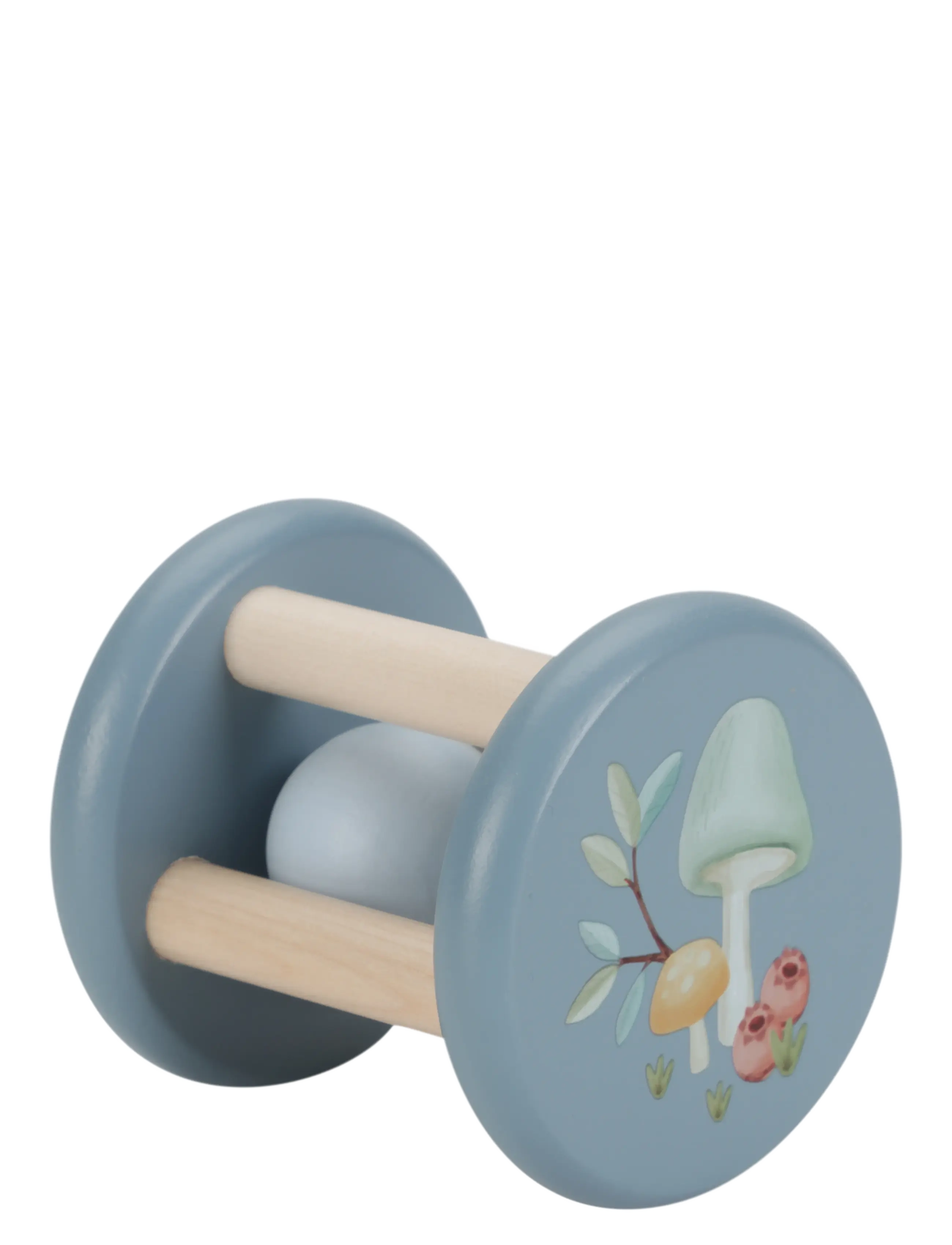 Little Dutch Little Dutch Roller rattle Forest Friends FSC - Babylegetøj - BLUE / blue